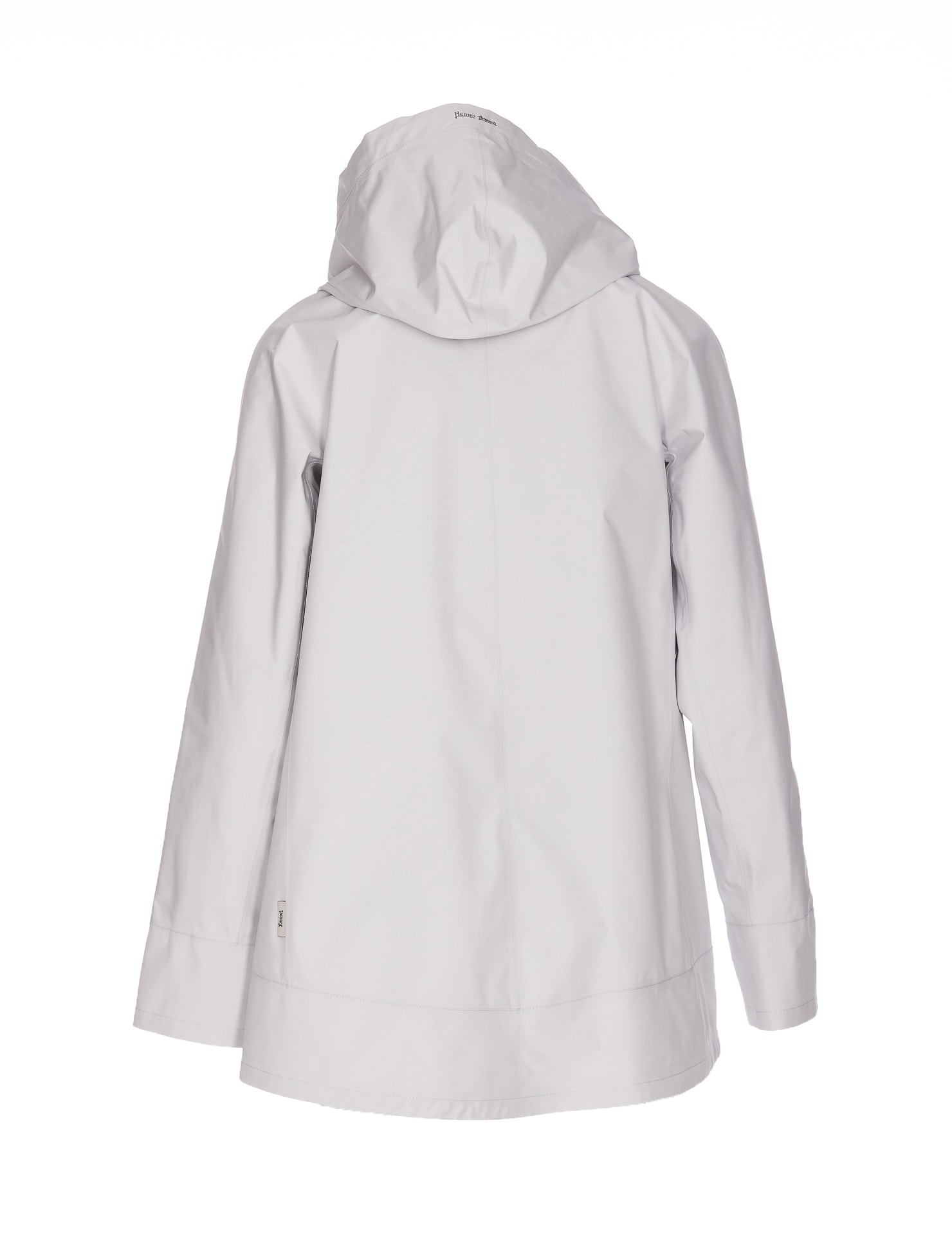 Shop Herno A-shape Laminar In Gore Tex Paclite In Chantilly (white)