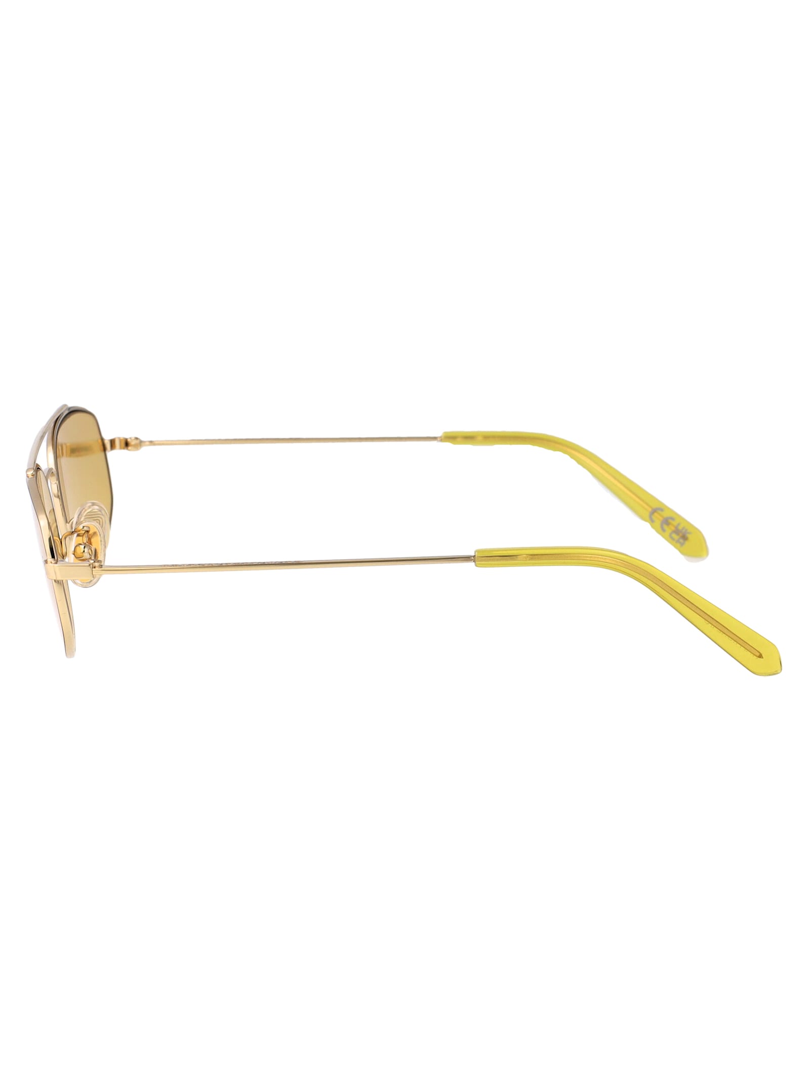 Retrosuperfuture Geometric Frame Sunglasses In Yellow