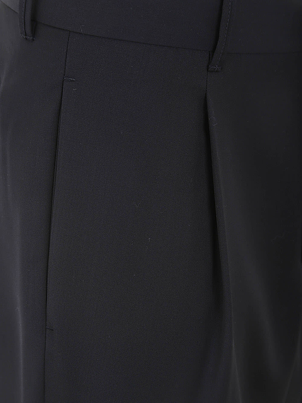 Shop Giorgio Armani Trousers With One Pence In Black