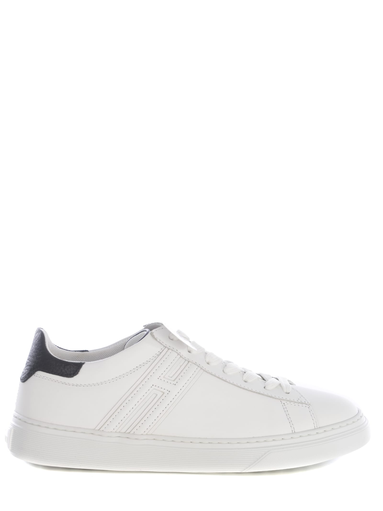 Shop Hogan Sneakers  H365 In Leather In White