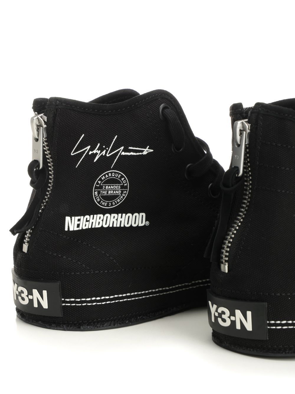 Y-3 Yohji Yamamoto X Nbhd Nizza Hi Sneaker In Black