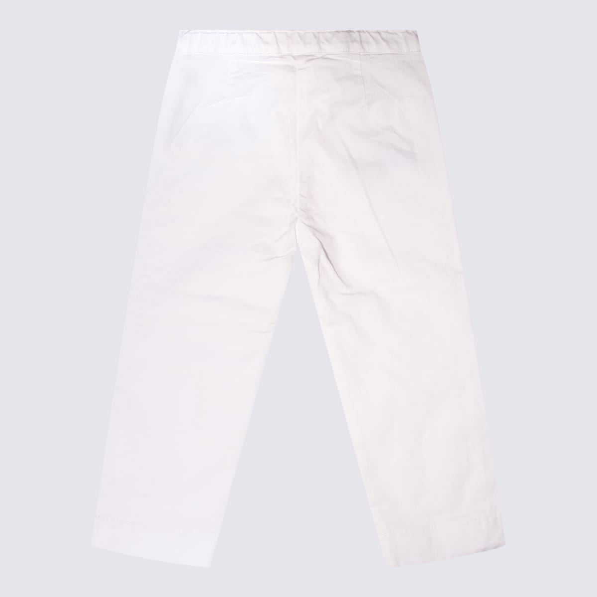Il Gufo Kids' White Cotton Pants