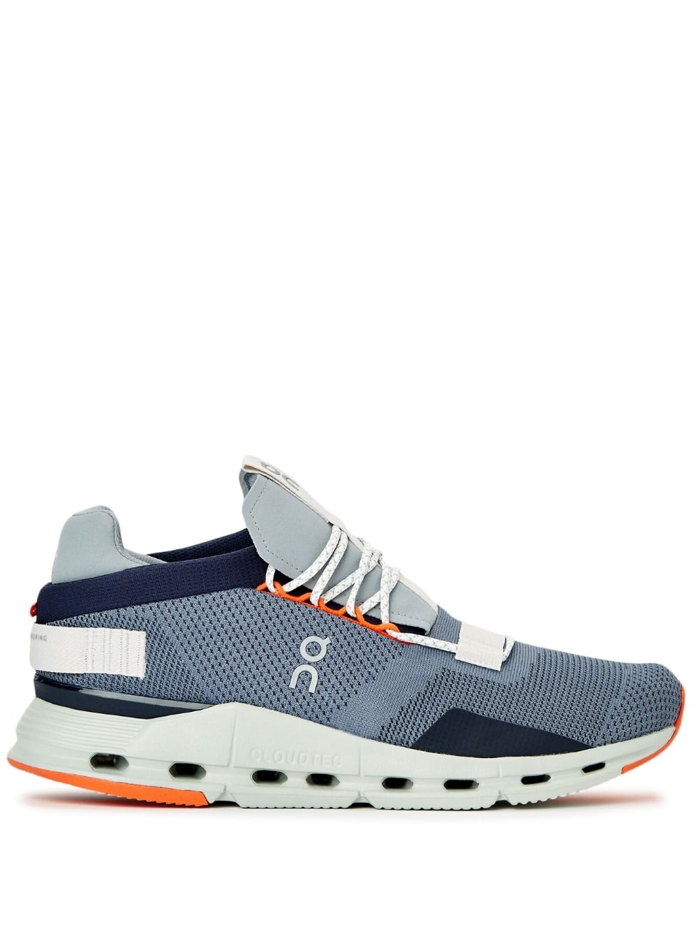 On Cloudnova Sneaker In Metal Mineral