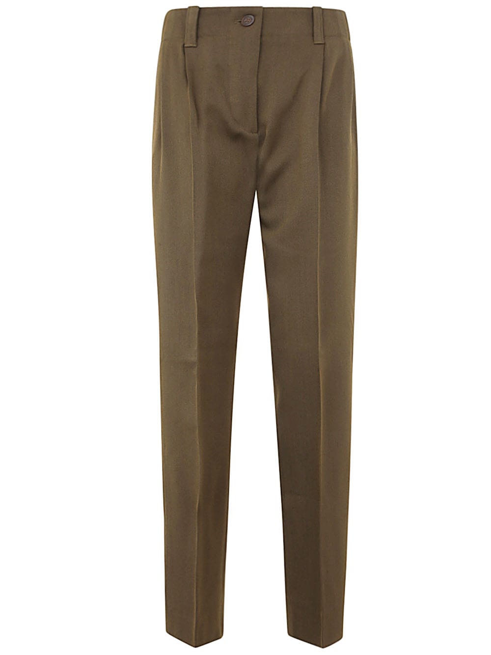 Shop Golden Goose Journey W`s Pant Tapered High Waisted Blend Virgin Wool Twill In Beech