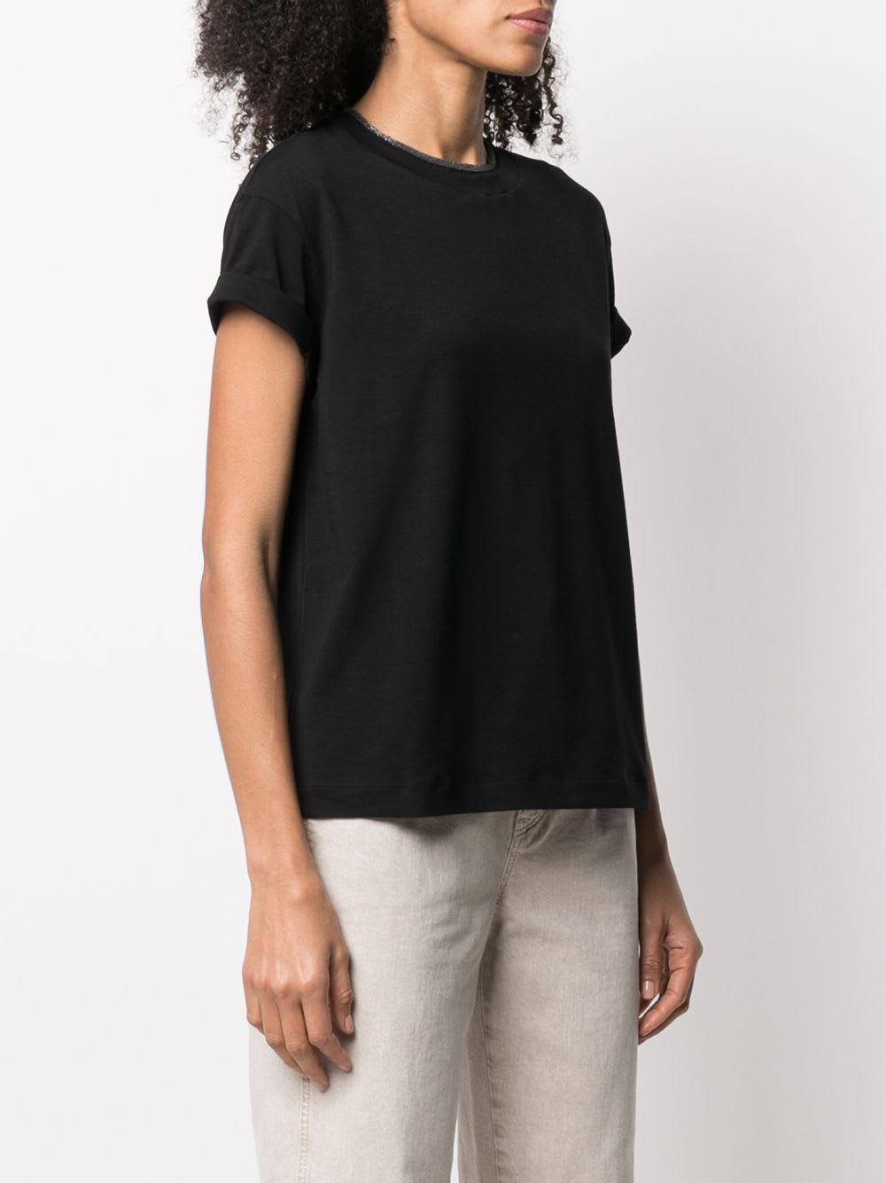 Brunello Cucinelli Cotton T-shirt In Black