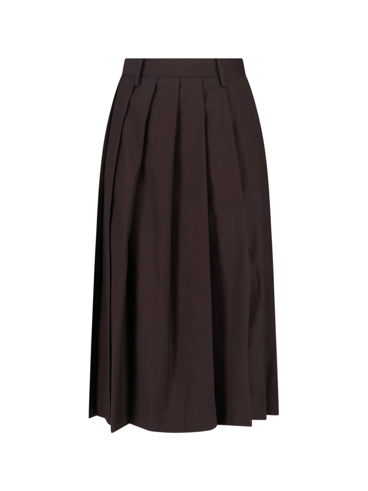 Dunst Midi Skirt In Brown