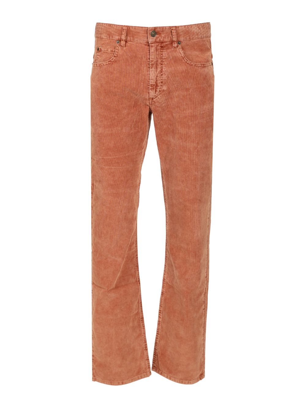 Isabel Marant Straight-leg Corduroy Pants With Textured Finish In Brown