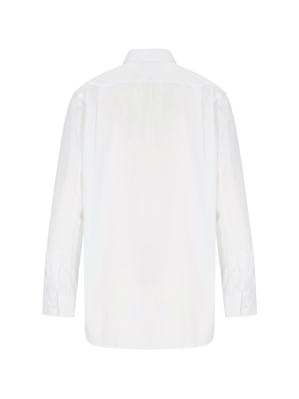 Comme Des Garçons Play Logo Shirt In White