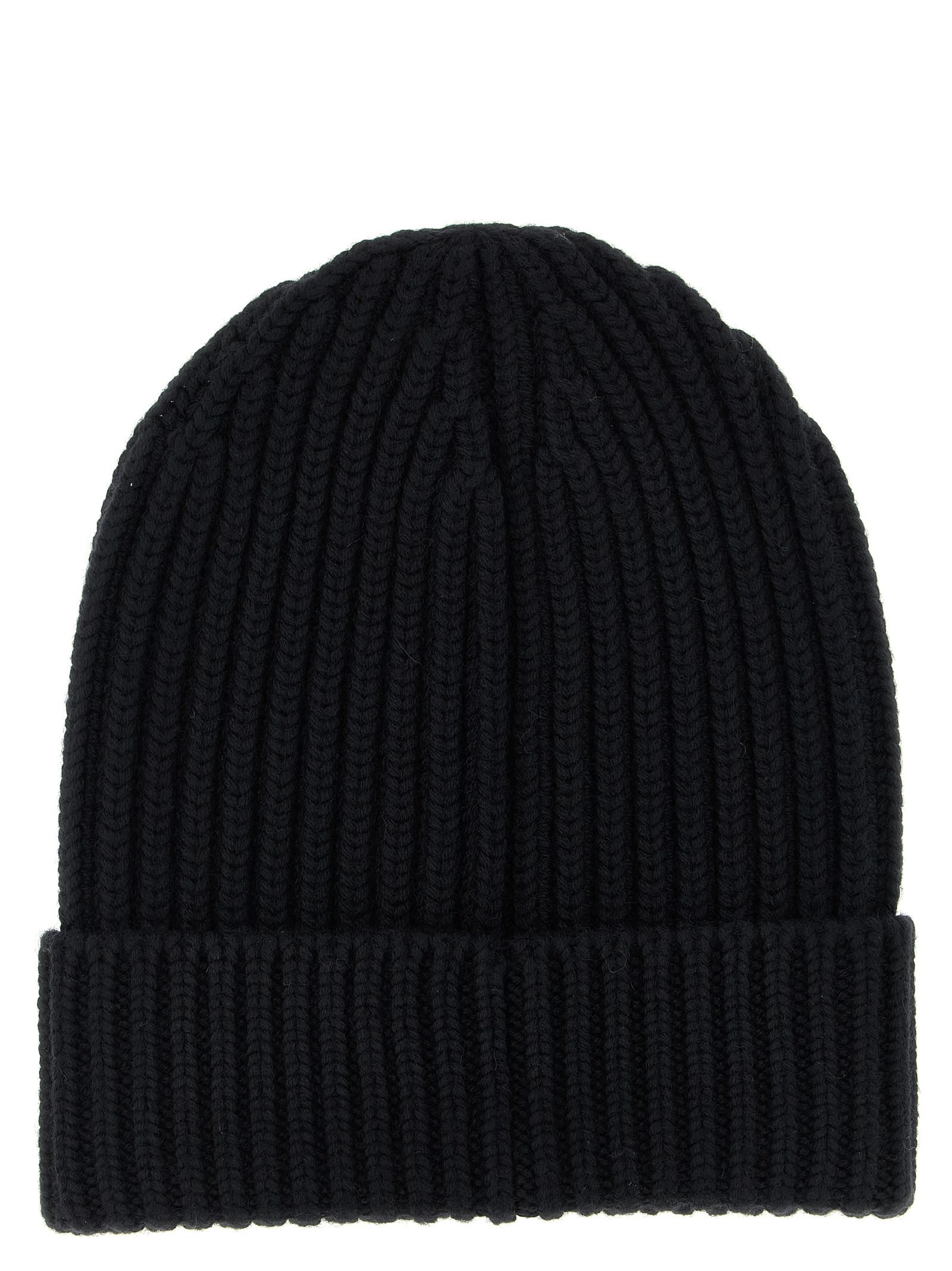 Dolce & Gabbana Wool Beanie Hats Black In Black