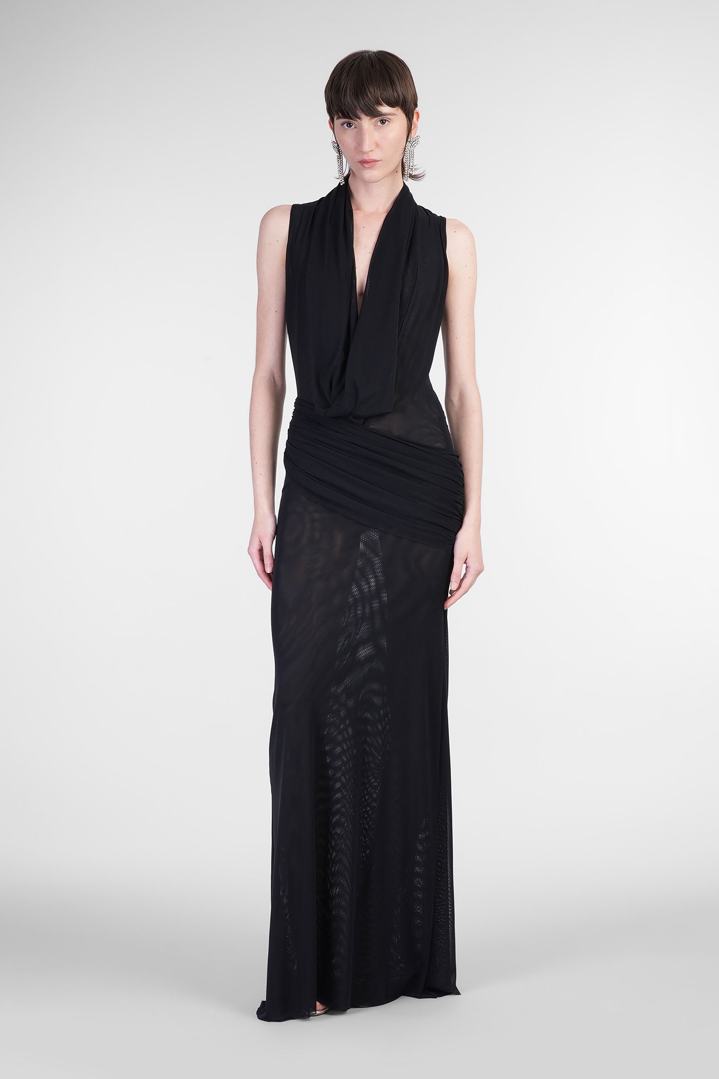 David Koma In Black Polyamide In Black