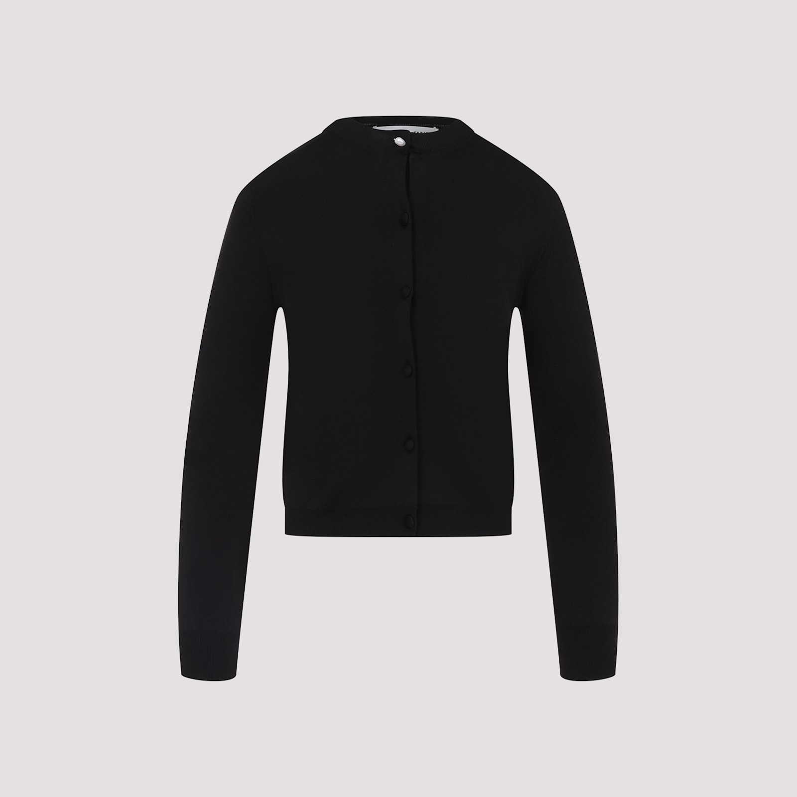 Shop Carven Cardigan In Deep Black