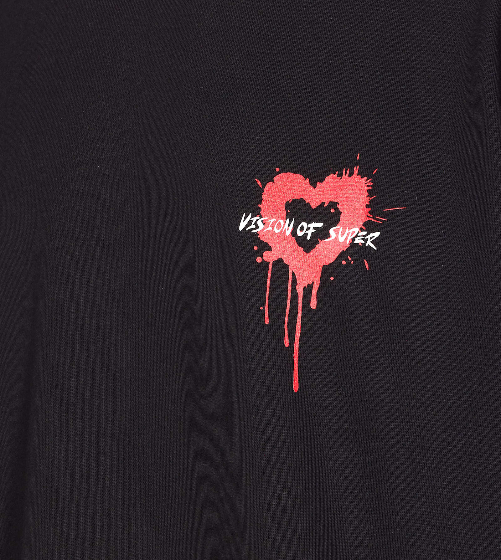 Vision Of Super Puff Print On The Back T-shirt In Black