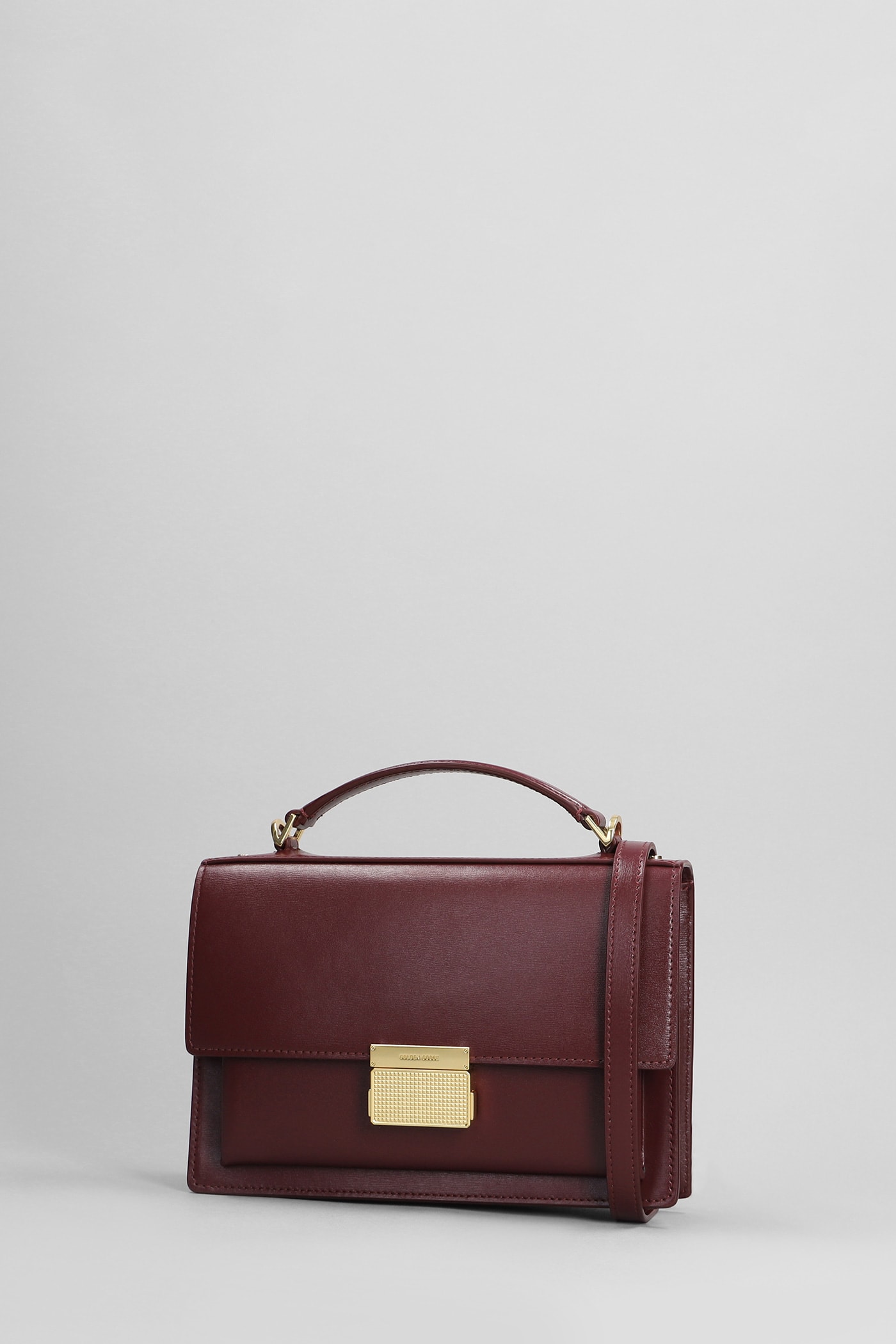 Shop Golden Goose Venezia Shoulder Bag In Bordeaux Leather