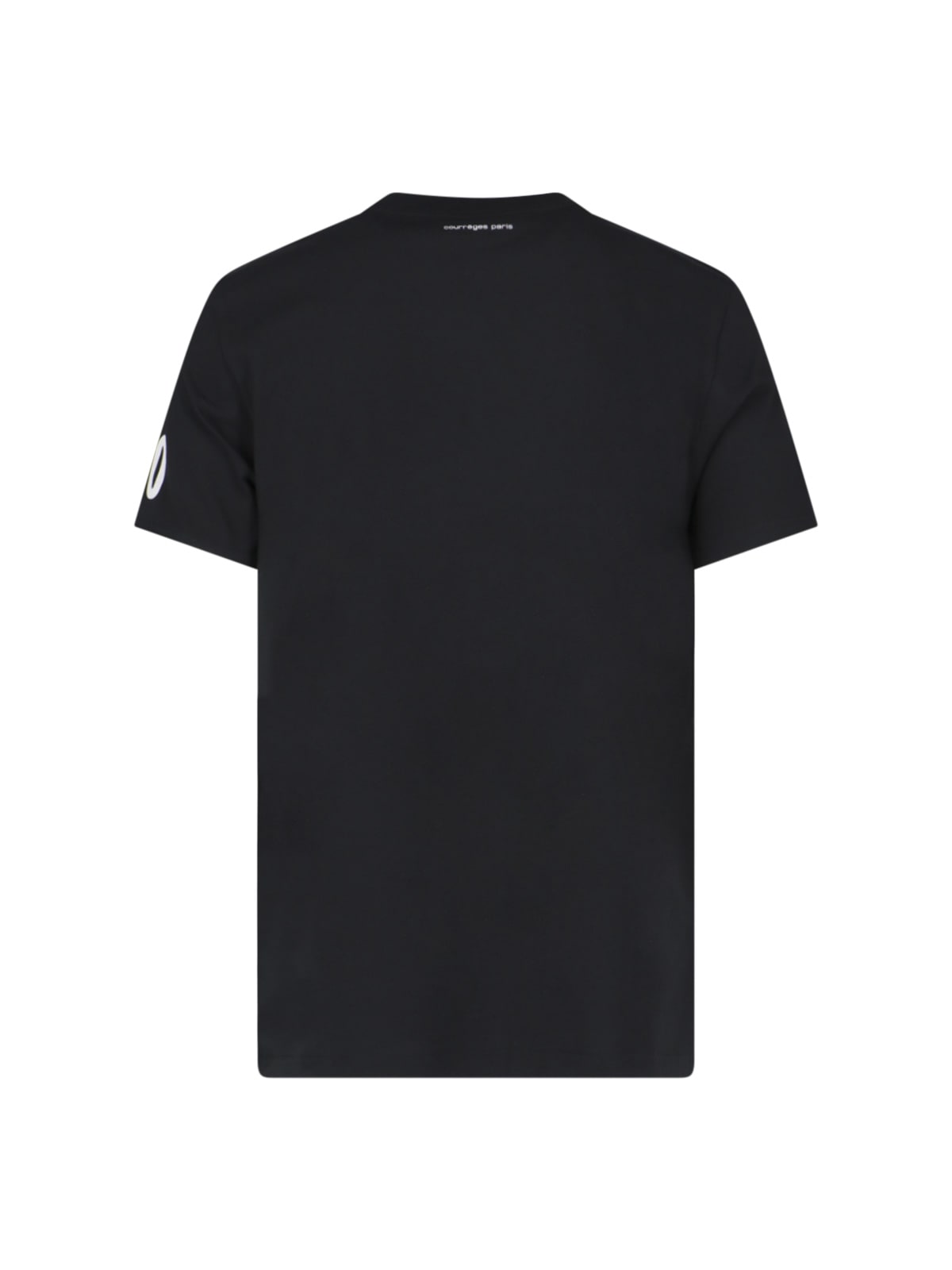 Shop Courrèges Logo T-shirt In Black