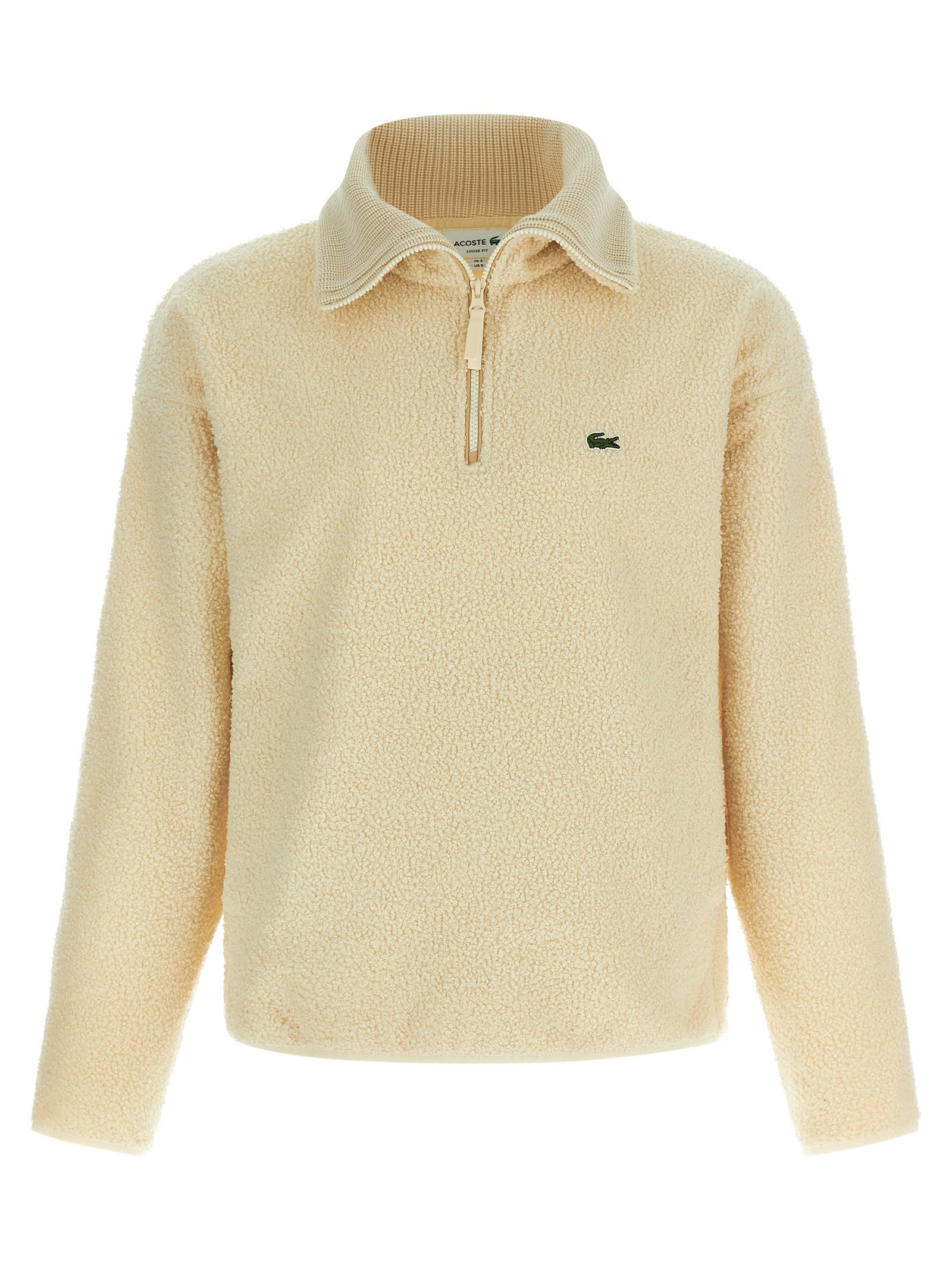 Lacoste Teddy Sweatshirt In Yellow