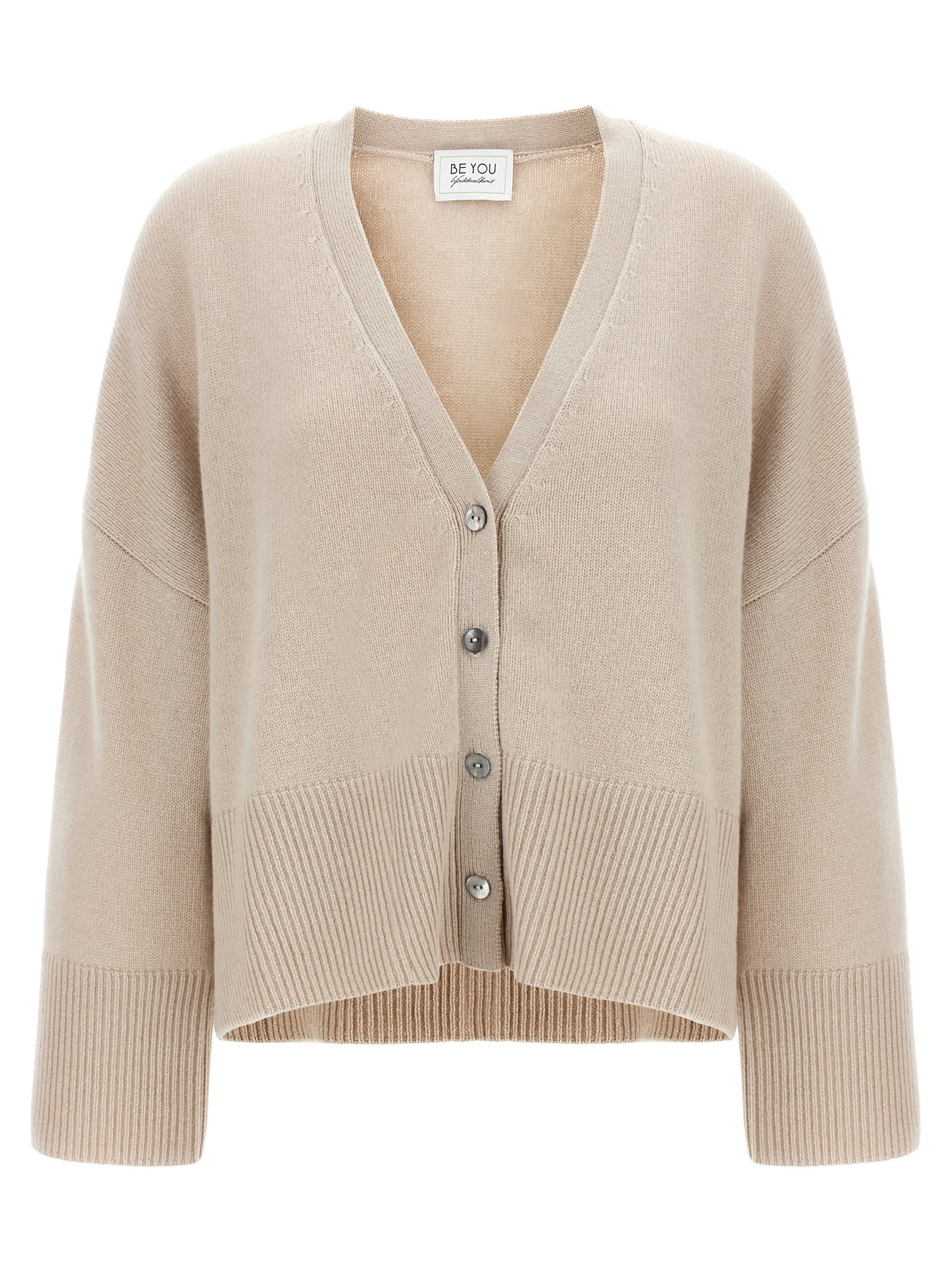 Shop Be You Lady 38 Cardigan In Beige