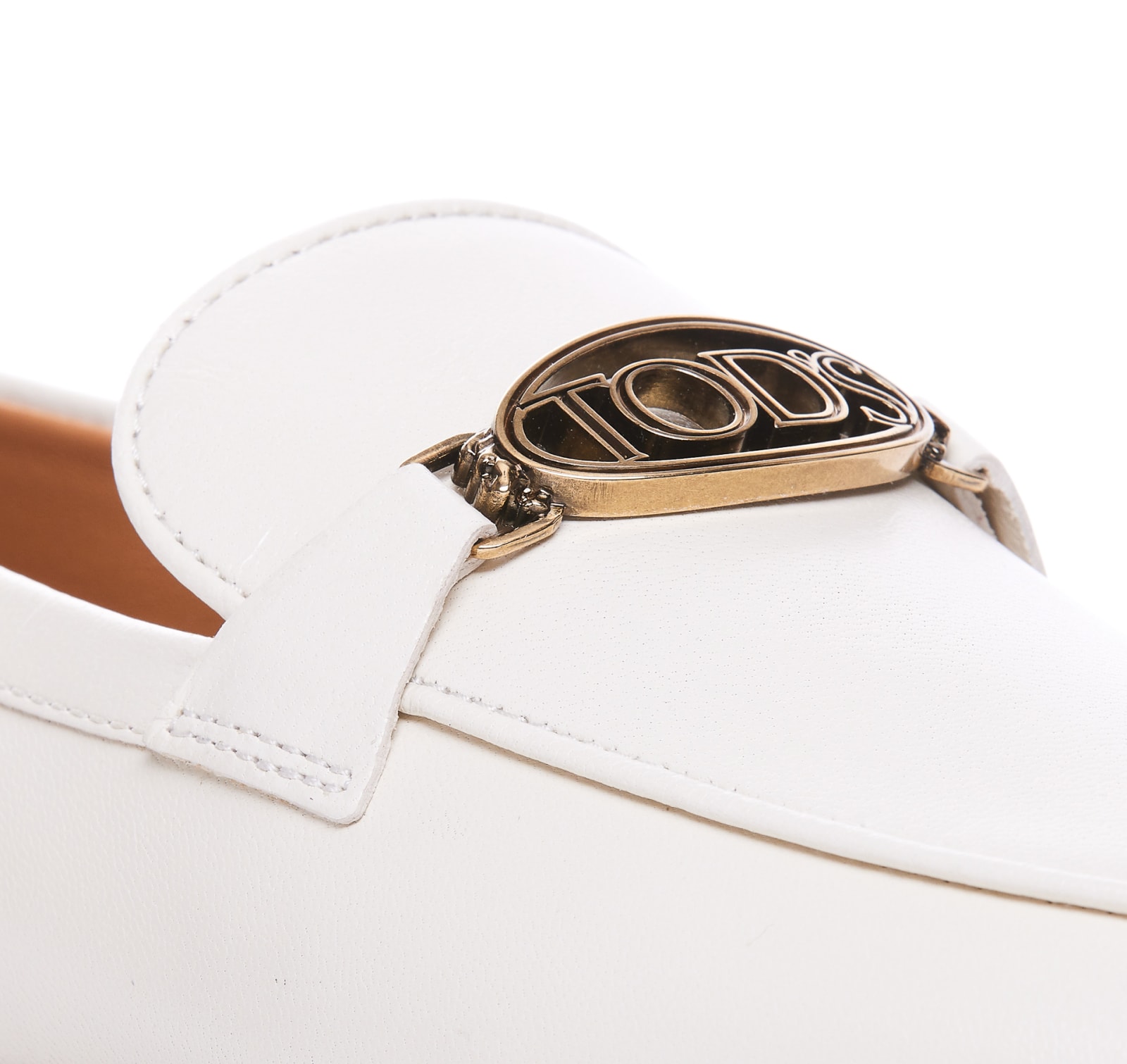 Shop Tod's Loafers In White