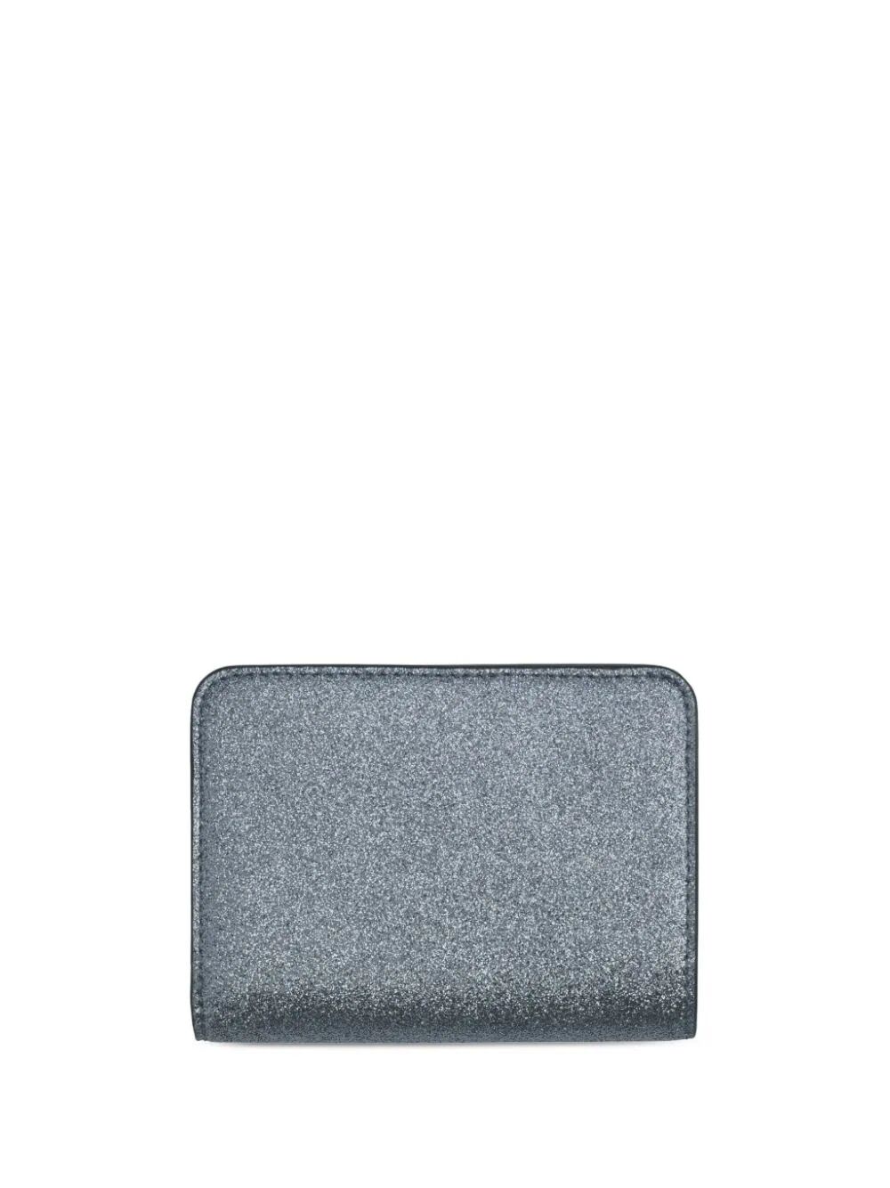 Shop Marc Jacobs The Mini Compact Wallet In Silver