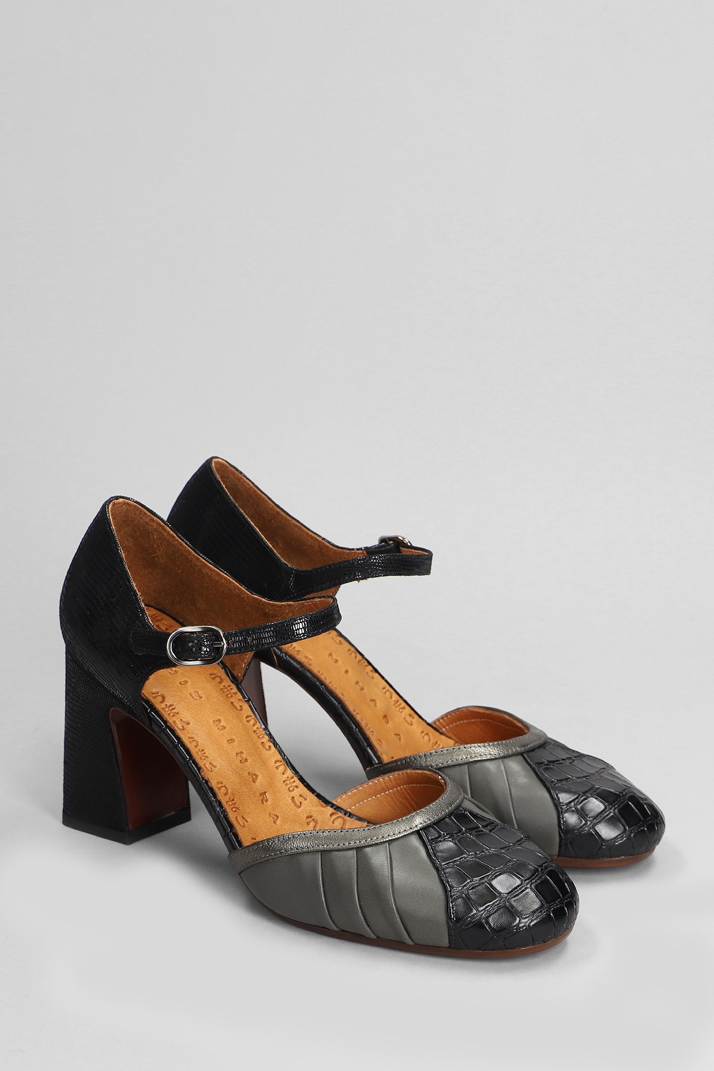 Shop Chie Mihara Mindel Pumps In Black Leather