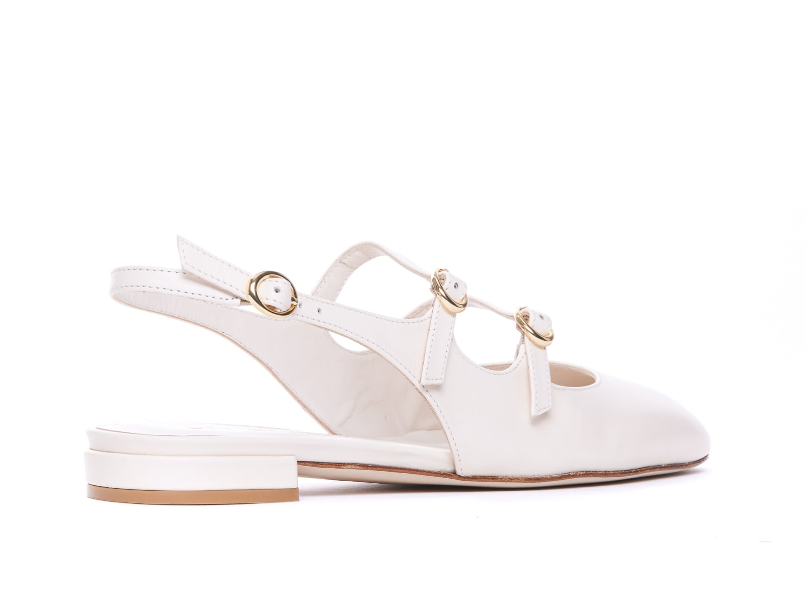 Shop Stuart Weitzman Benni Flats In Seashell