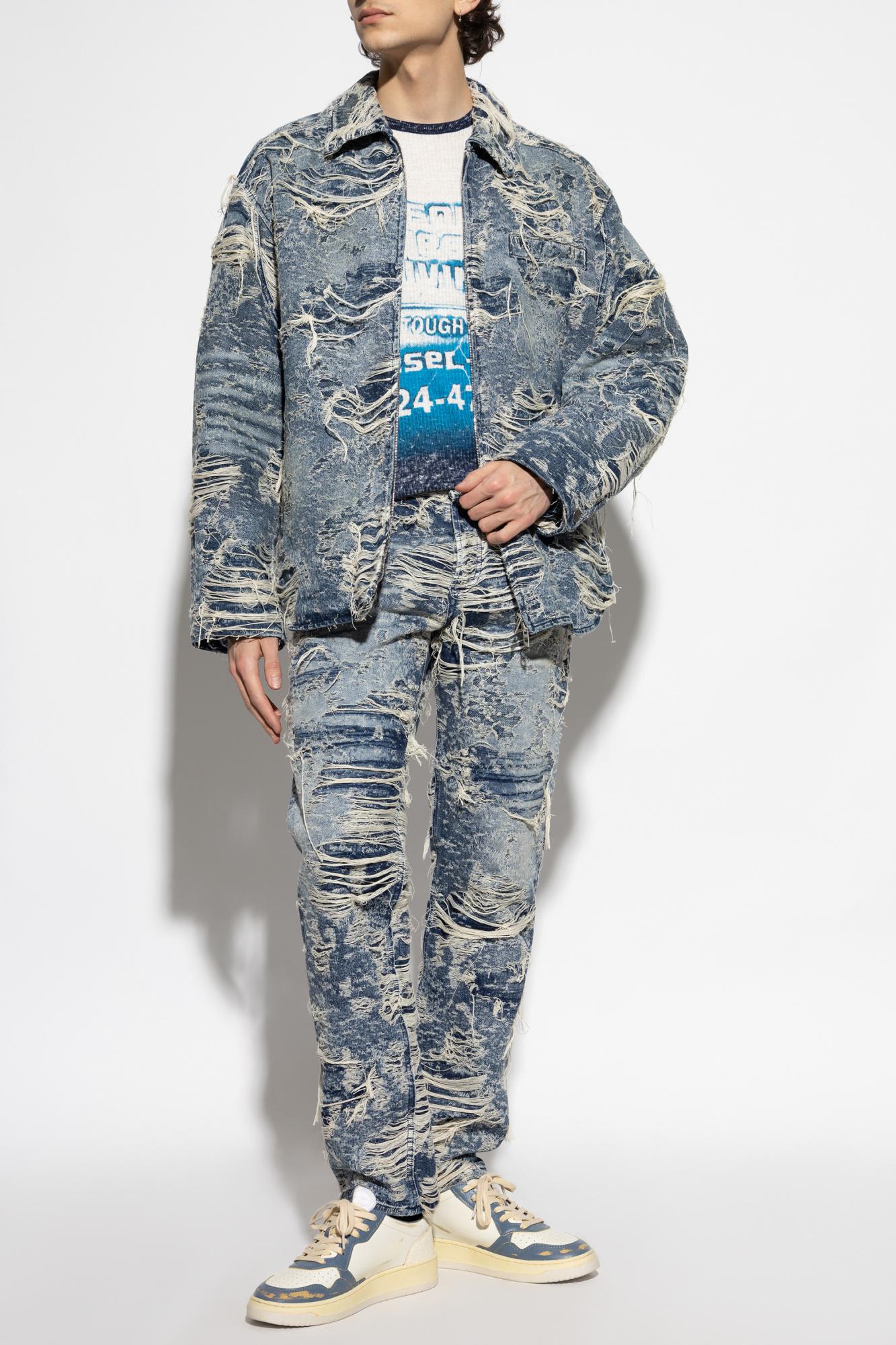 Diesel Regular Distressed Jeans 2023 D-finitive 09m04 In Denim