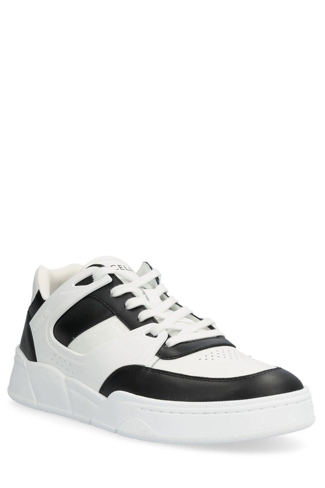 Shop Celine Ct-07 Low-top Sneakers In Optic White