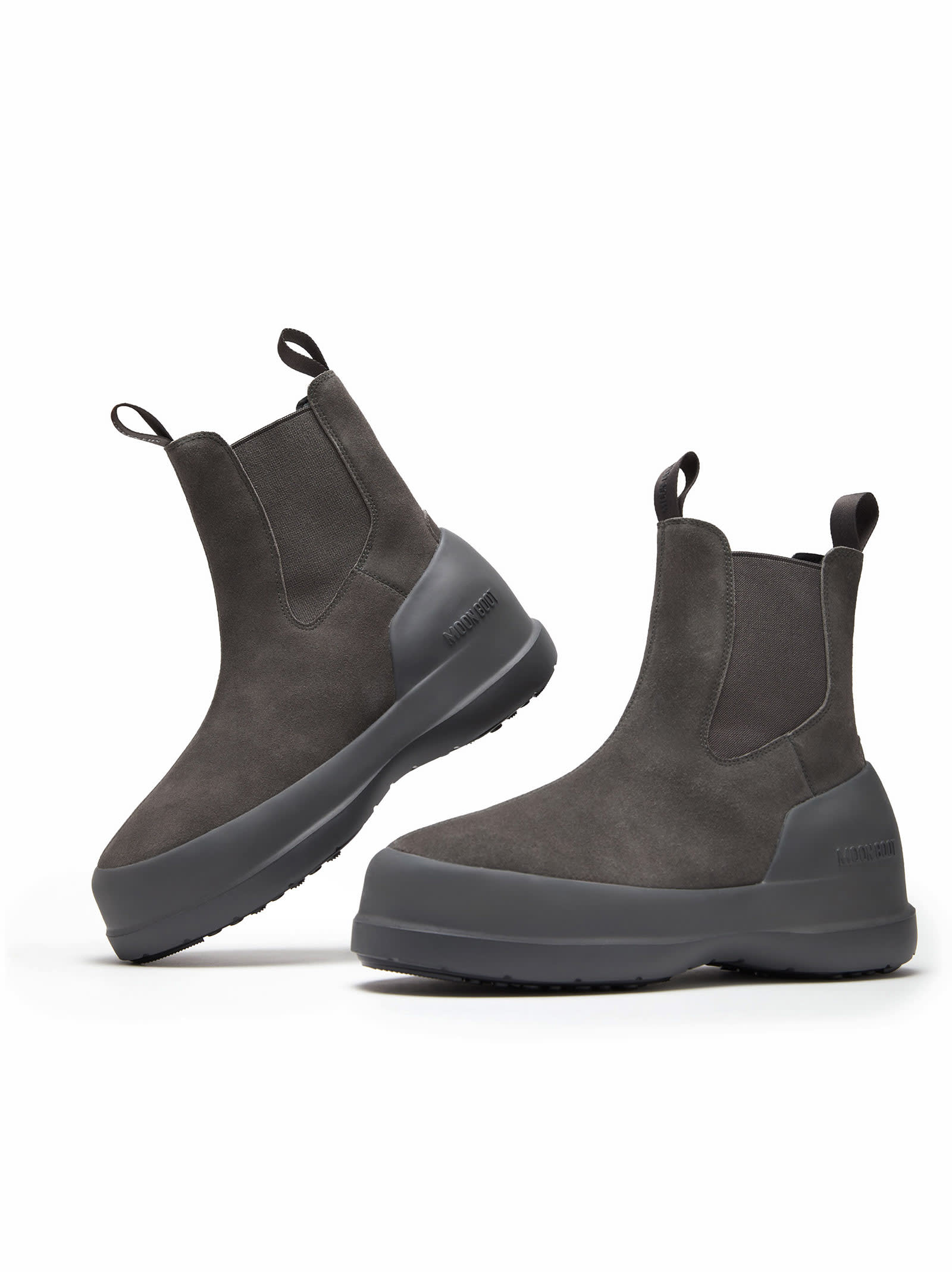 Shop Moon Boot Luna Chelsea Boots In Grey