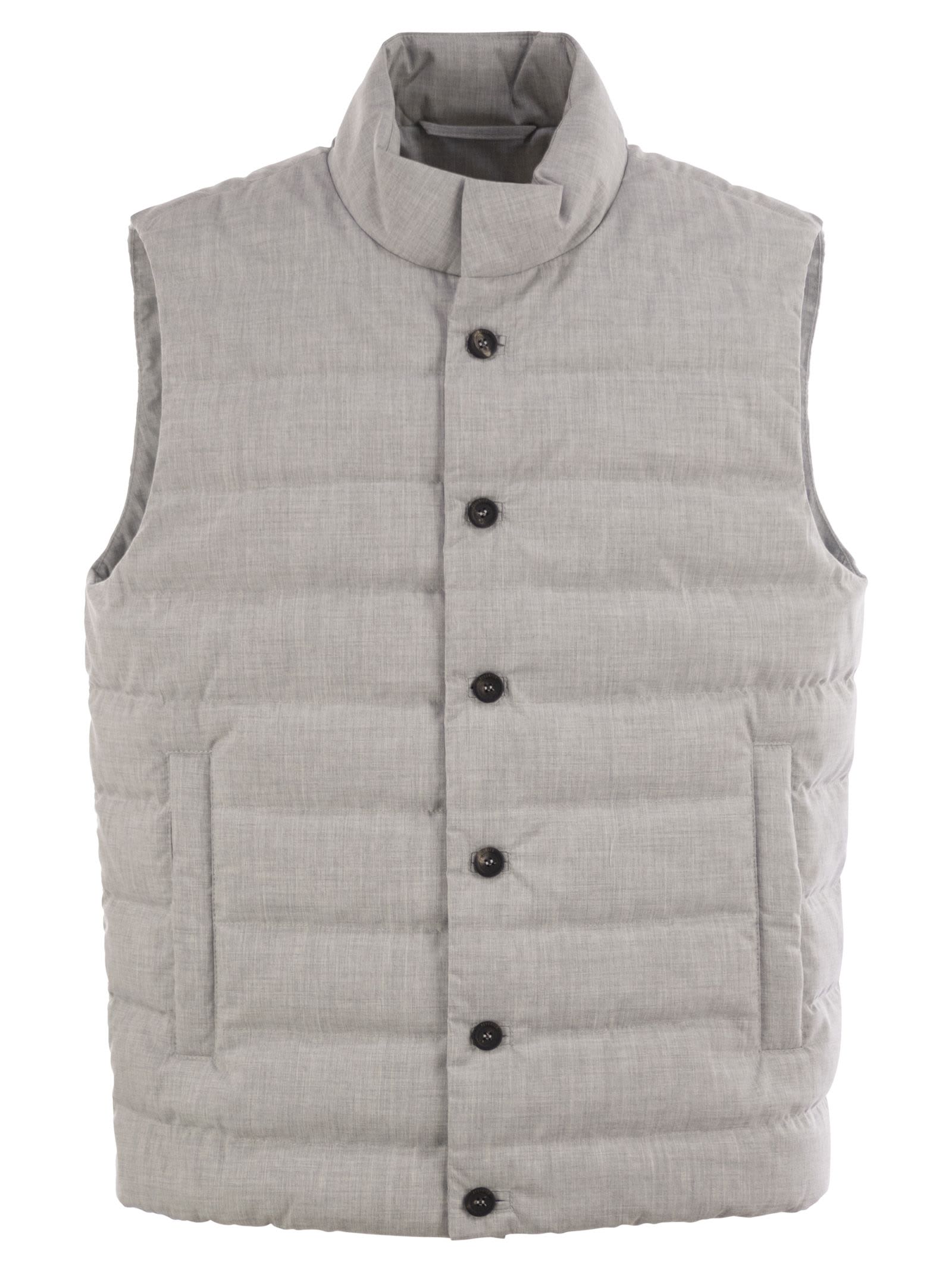 Peserico Stretch Viscose Down-filled Waistcoat