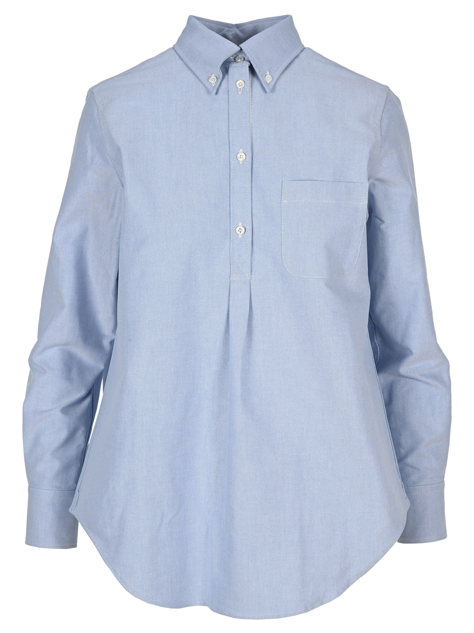 Thom Browne Button Down Shirt In Light Blue