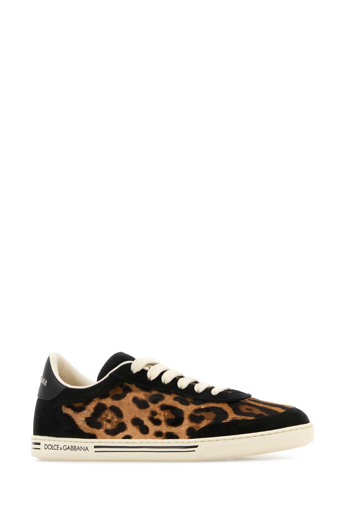 Dolce & Gabbana Printed Calf Hair Saint Tropez Light Sneakers In Multi