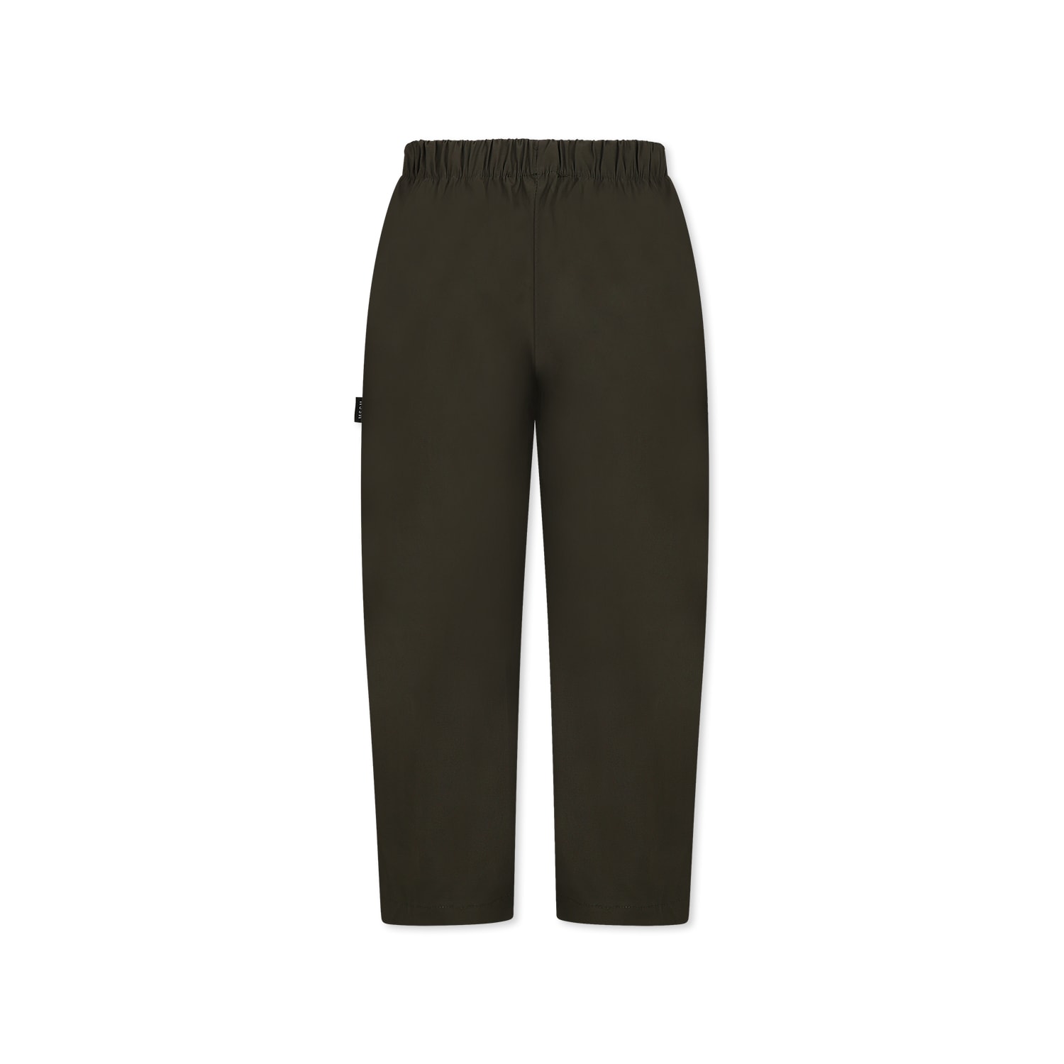 Msgm Green Trousers For Boy With Logo In Green