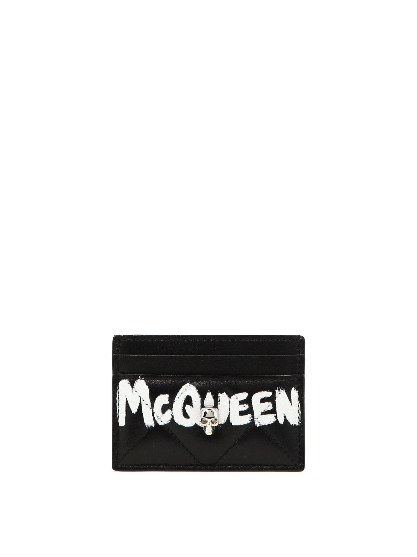 Alexander McQueen Skull Plaque Cardholdergraffiti Card Holder