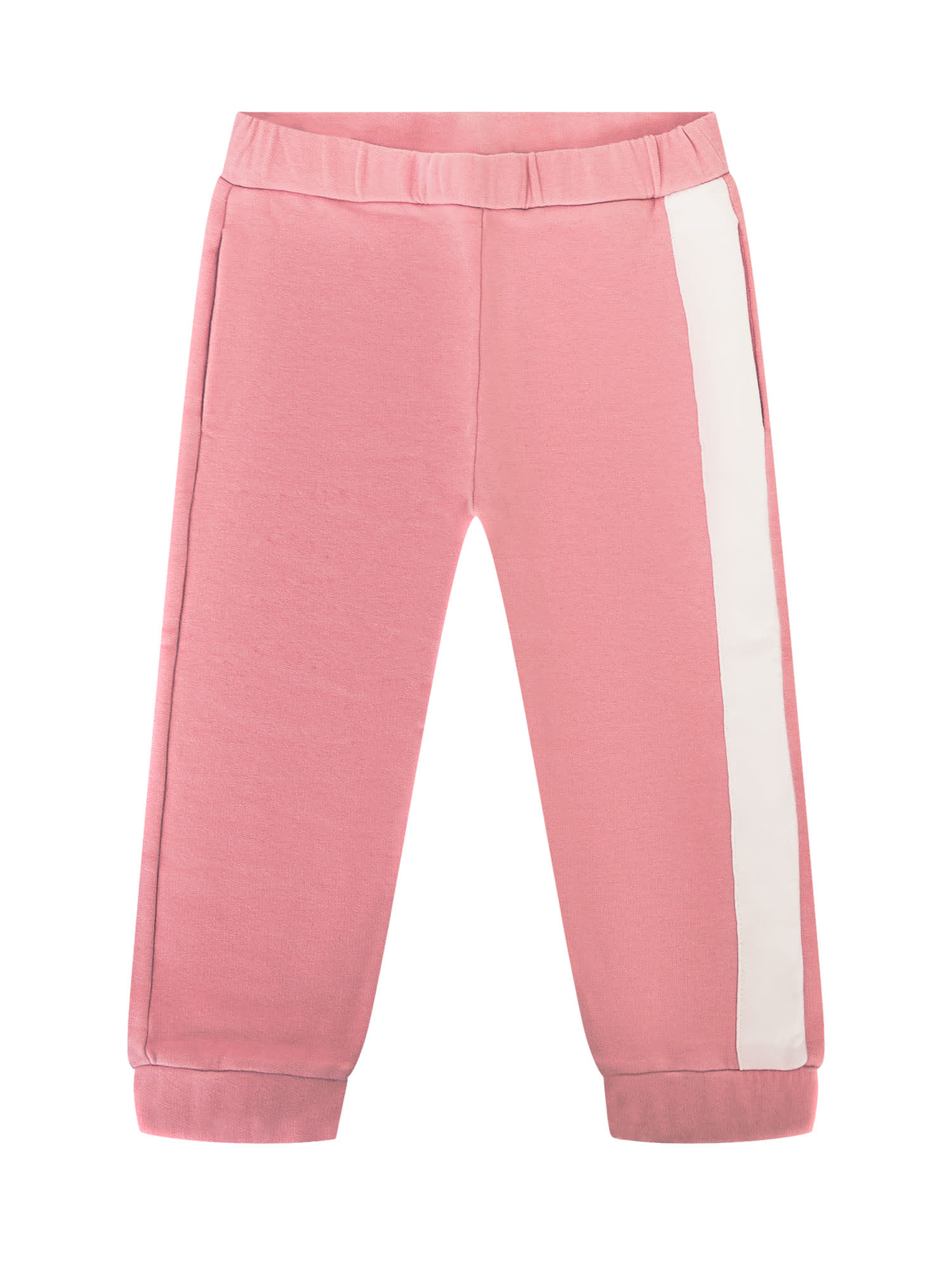 Shop Moncler Set Sweatshirt And Pants In Rosa
