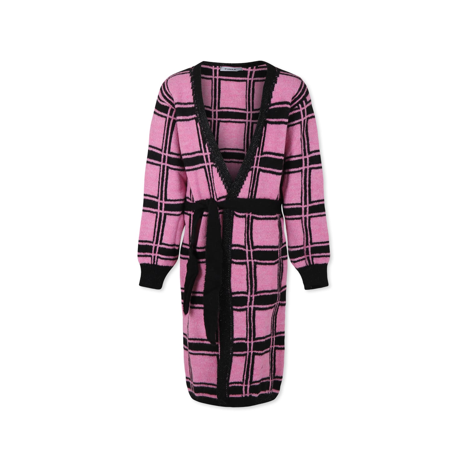 Pinko Pink Cardigan For Girl With Logo In Pink