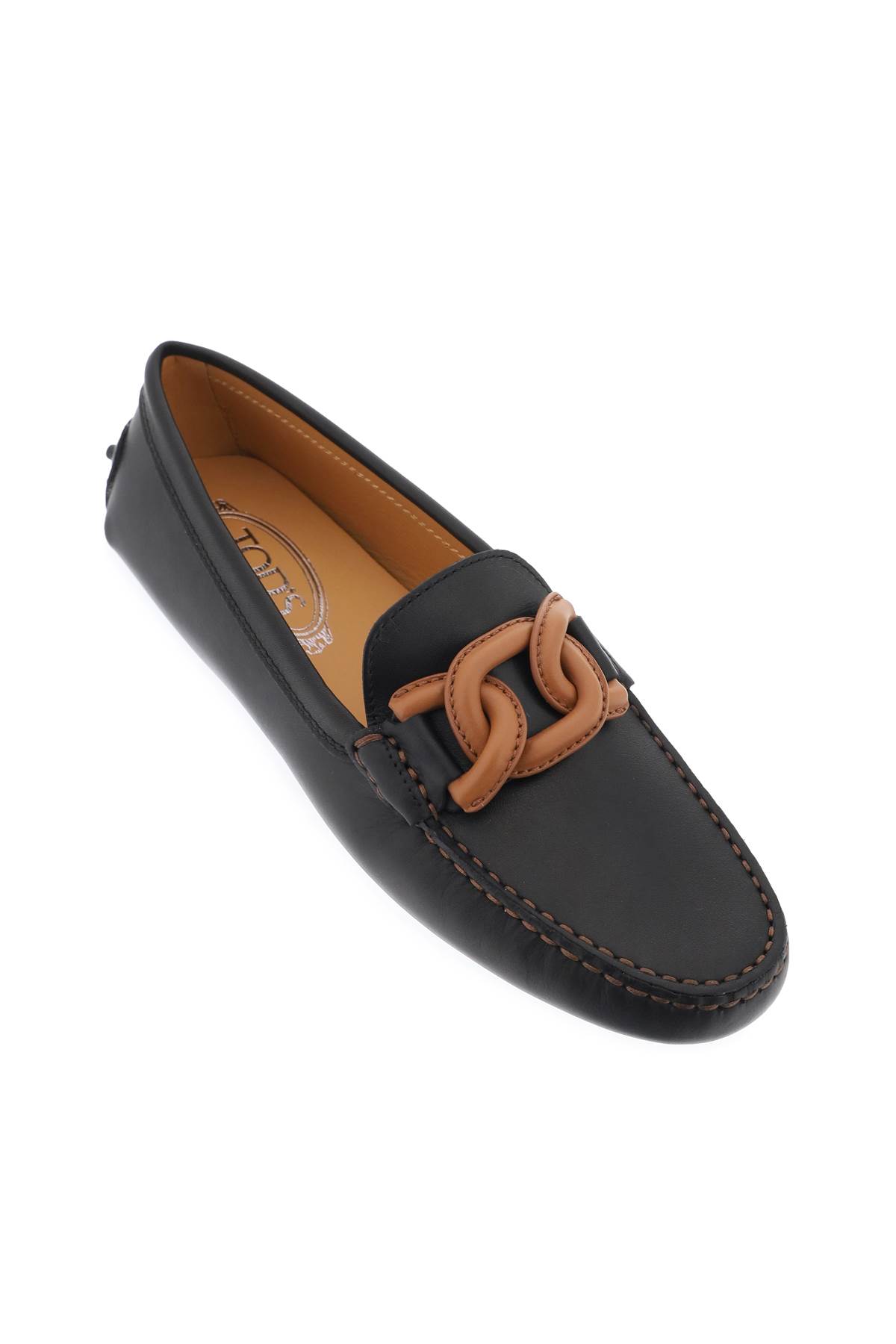 Shop Tod's Gommino Bubble Kate Loafers In Altra Versione (brown)