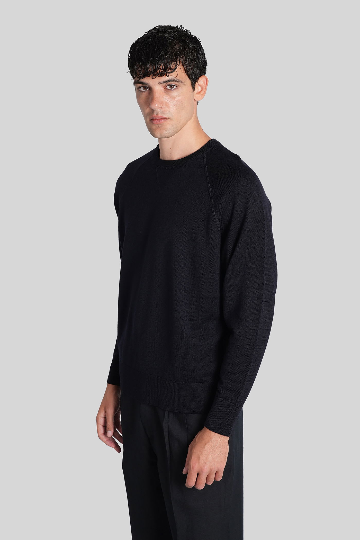 Barena Venezia Griego Knitwear In Blue Wool In Black