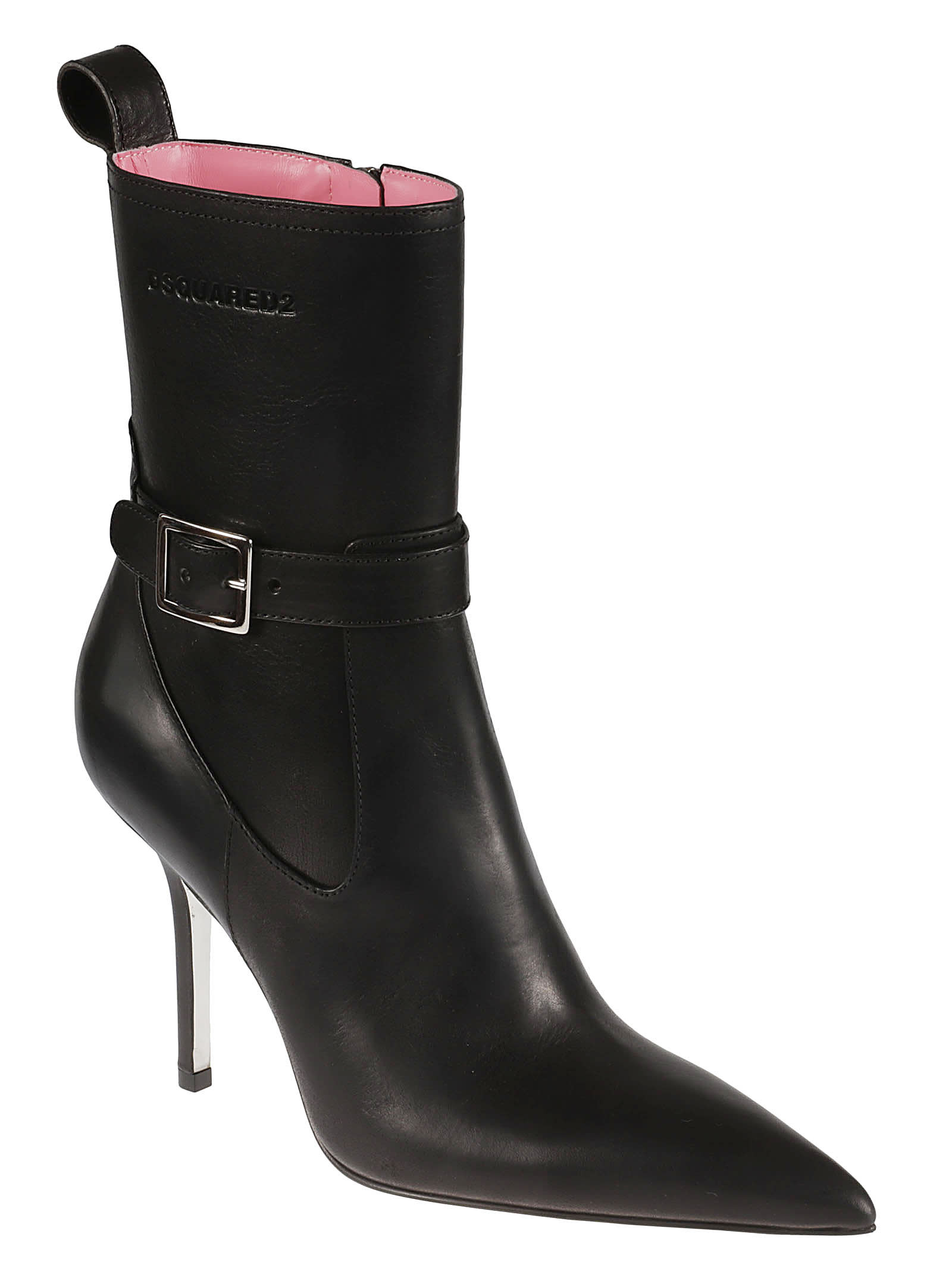 Shop Dsquared2 Rodeo Girl Heeled Ankle Boots In Black