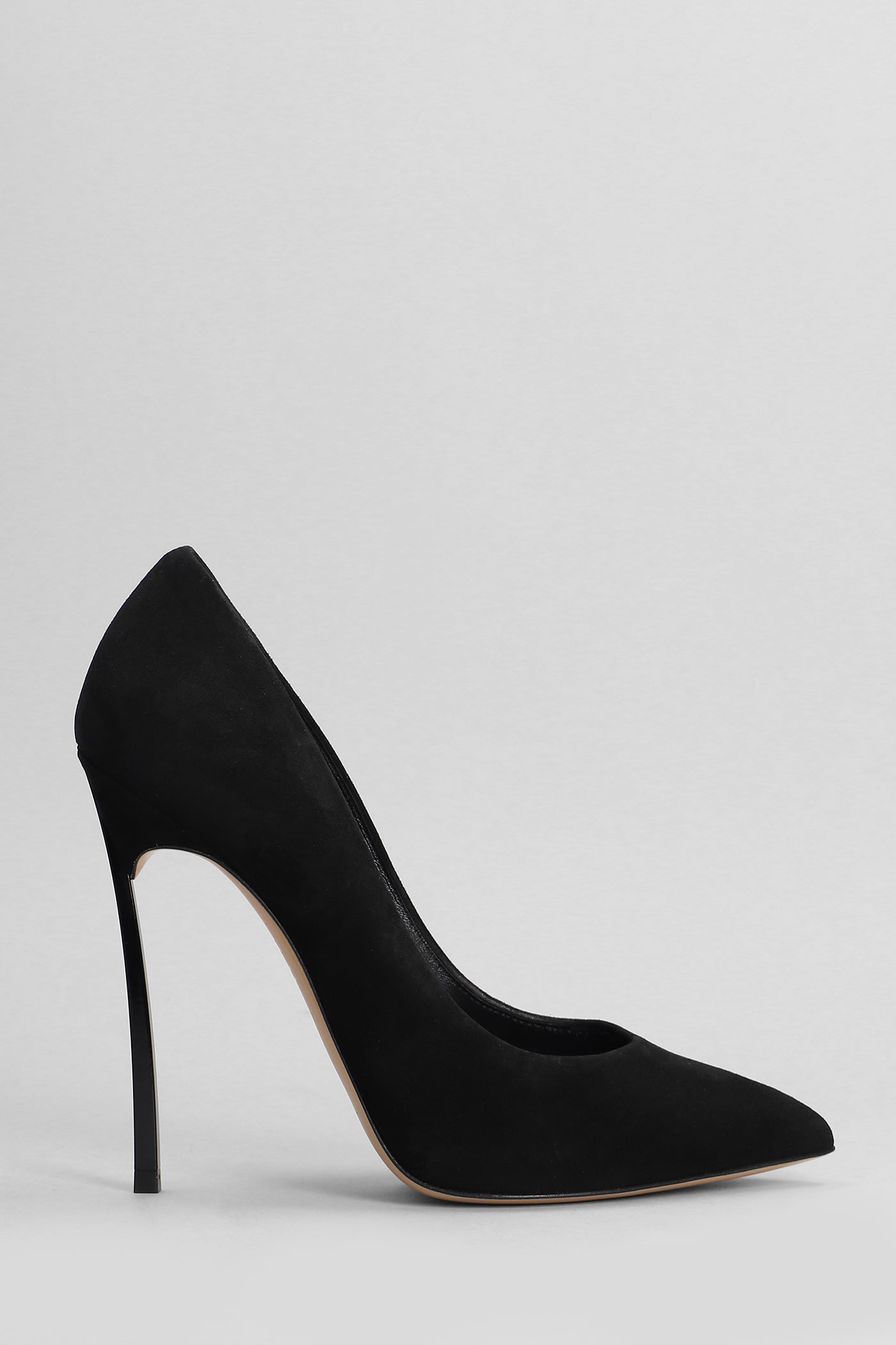 Casadei Blade Pumps In Black Suede