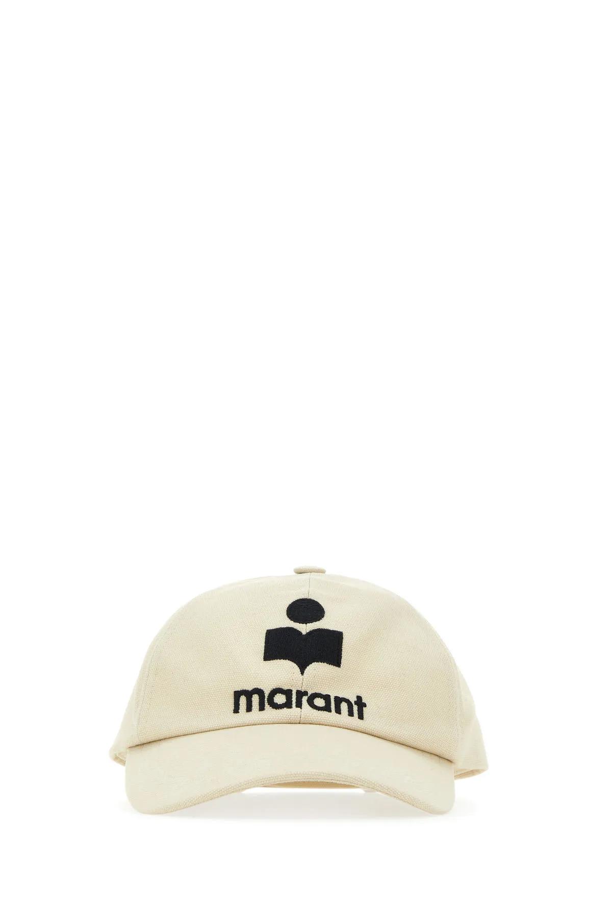 Shop Isabel Marant Ivory Cotton Tyron Baseball Cap In Beige