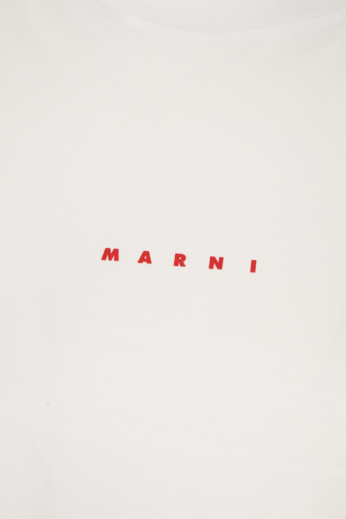 Shop Marni White Cotton Oversize T-shirt In L1w01