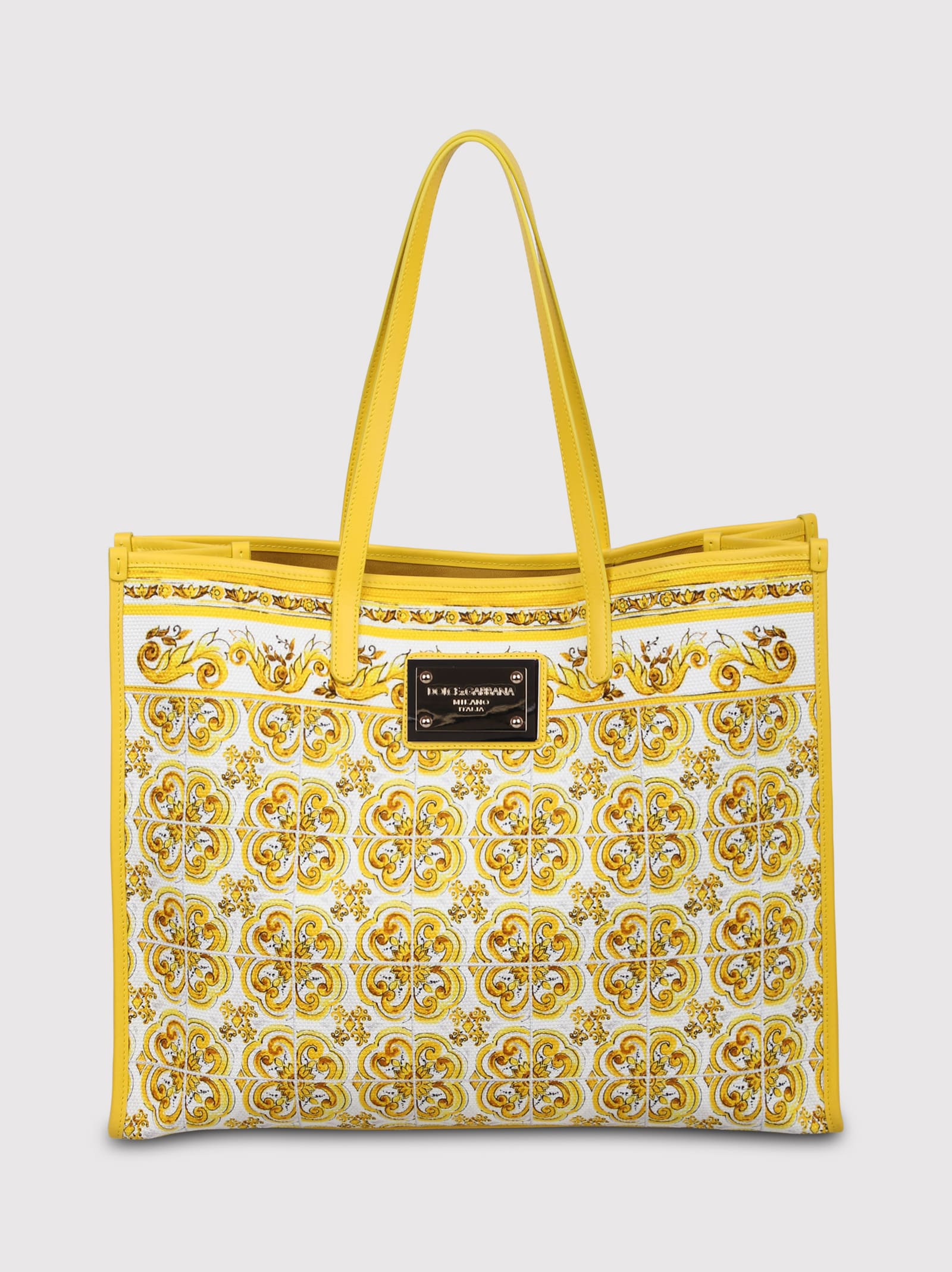 Shop Dolce & Gabbana Large Print Shopper Bags