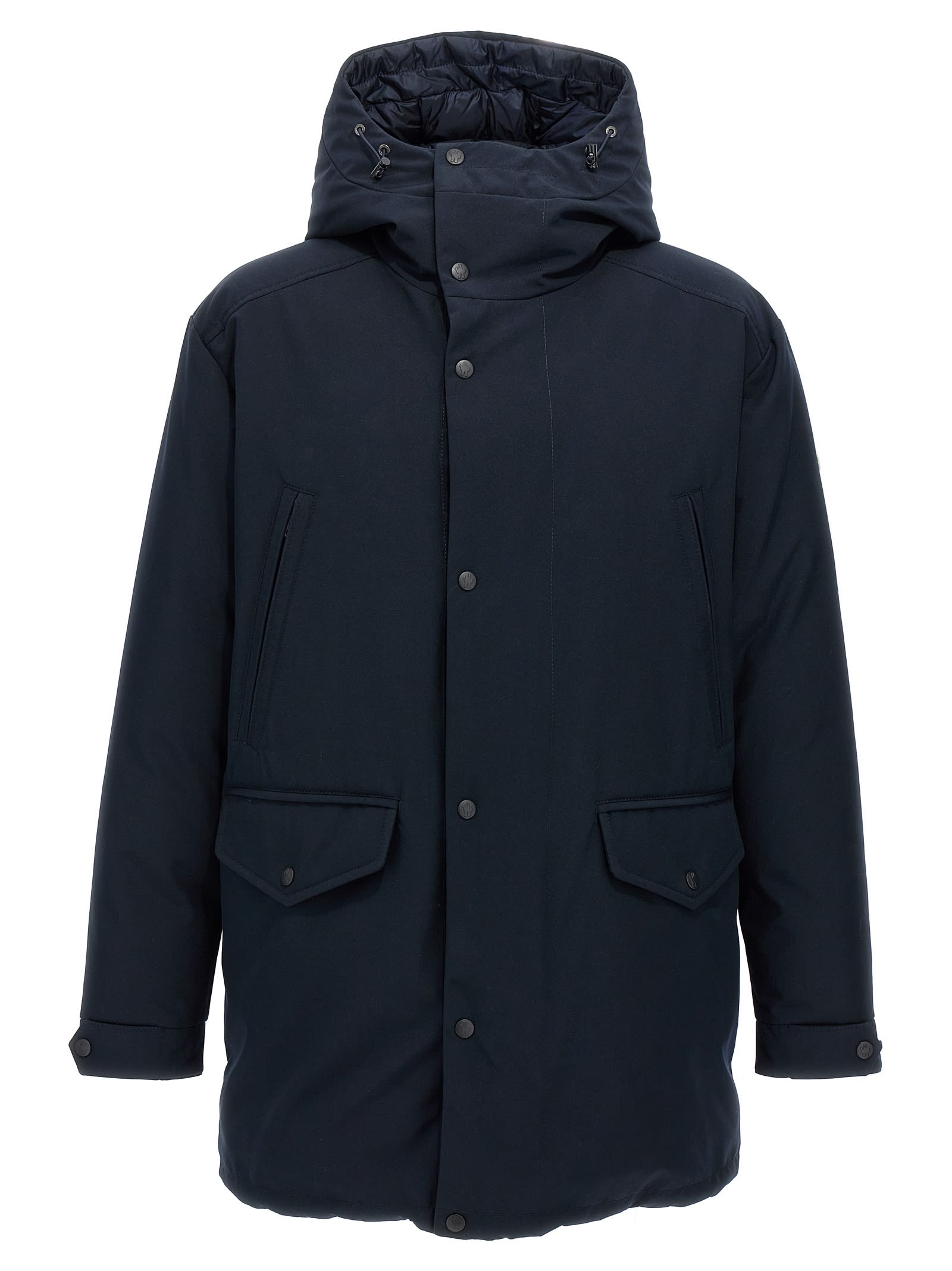 Shop Moncler Prefouns Reversible Down Jacket In Blue