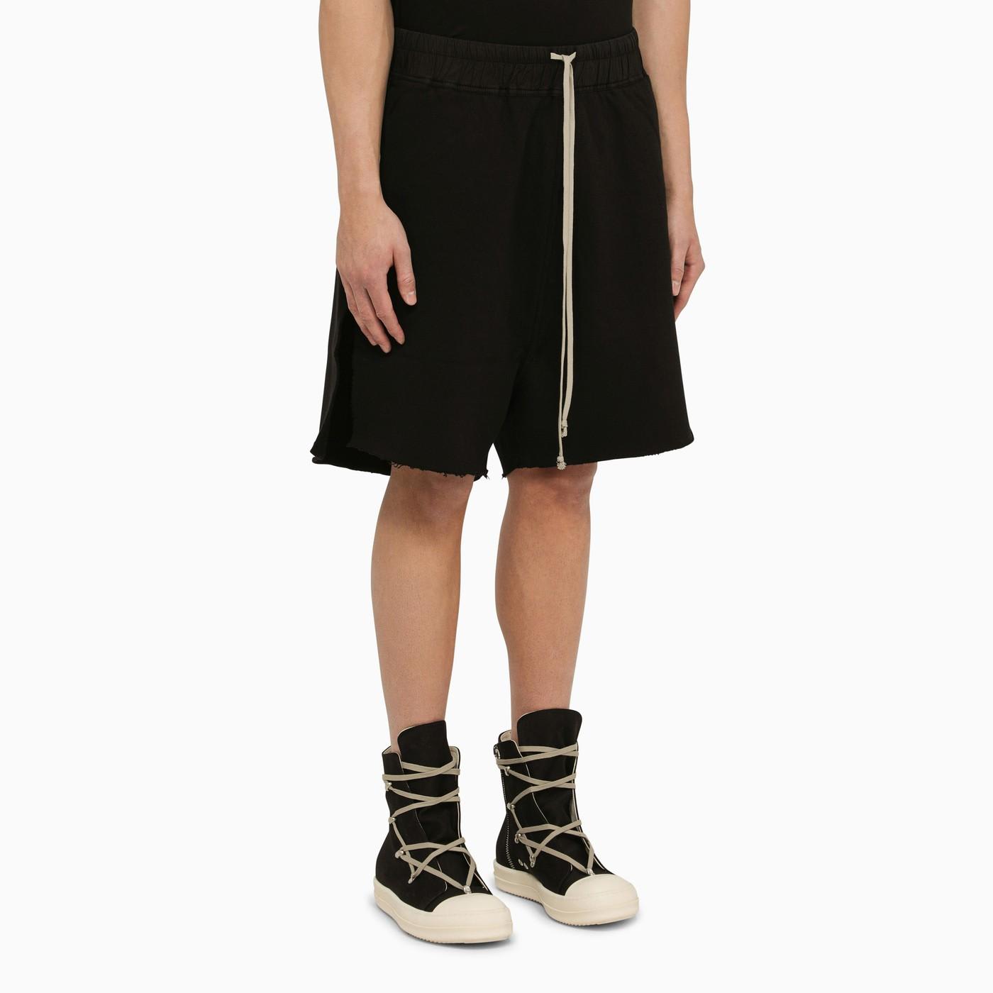 Shop Drkshdw Black Cotton-blend Bermuda Shorts