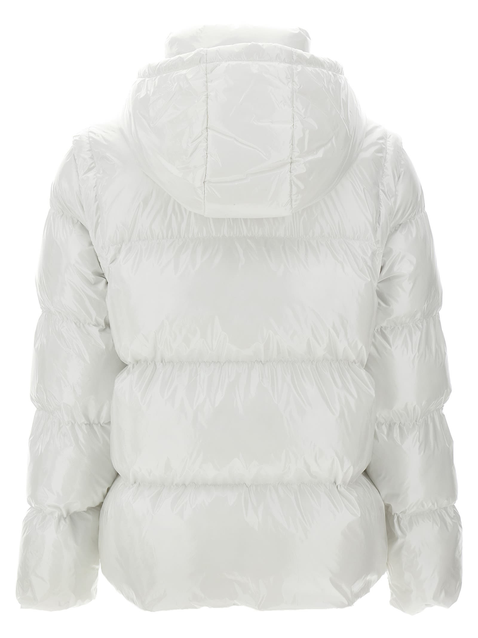 Shop Pinko Indice Down Jacket In White