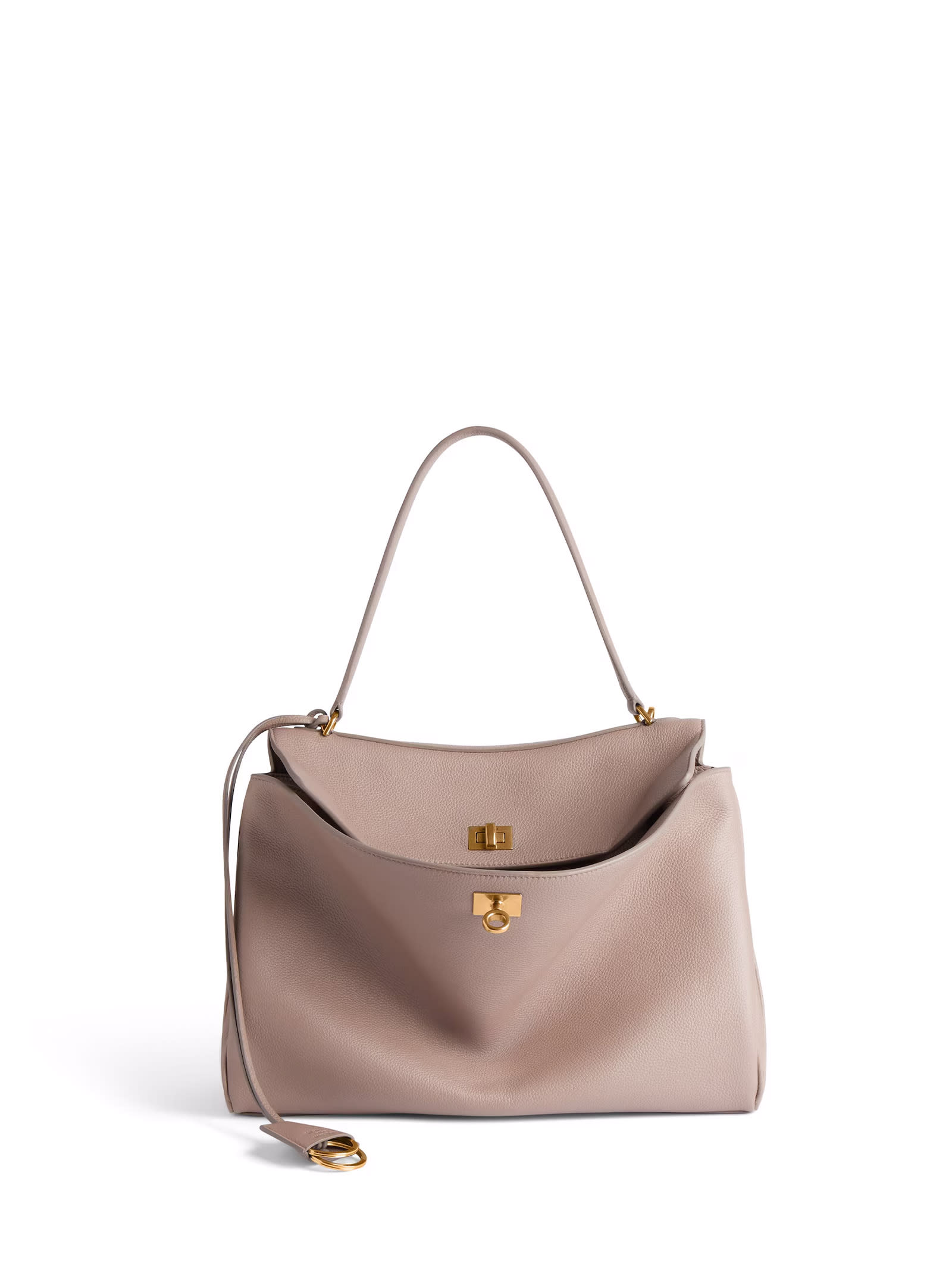 Balenciaga Rodeo Small Leather Shoulder Bag In Brown