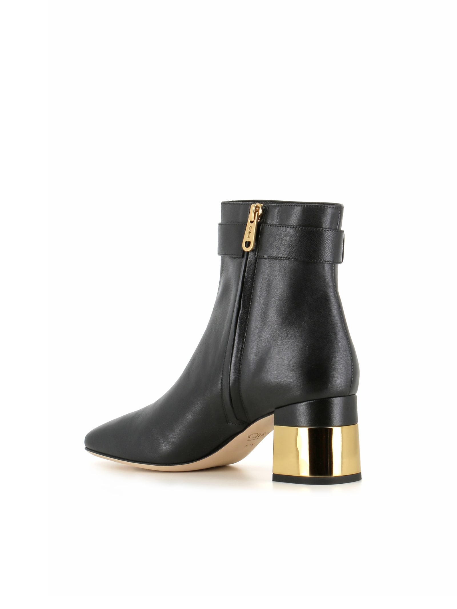 Shop Chloé Ankle Boot Alizè In Black