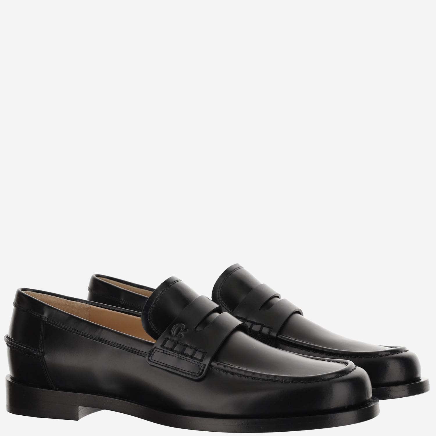 Shop Gianvito Rossi Loafers Michael In Black