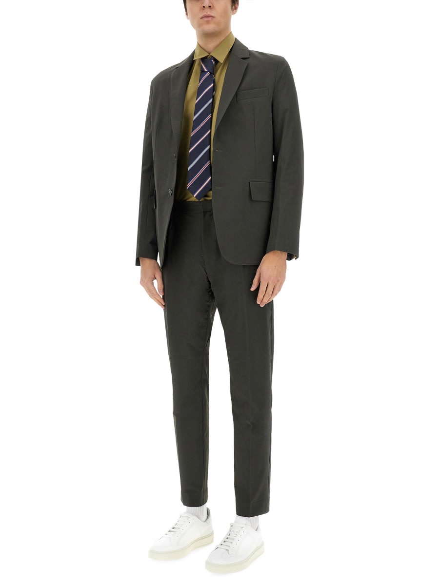 Shop Paul Smith Cotton Shirt In Military Green