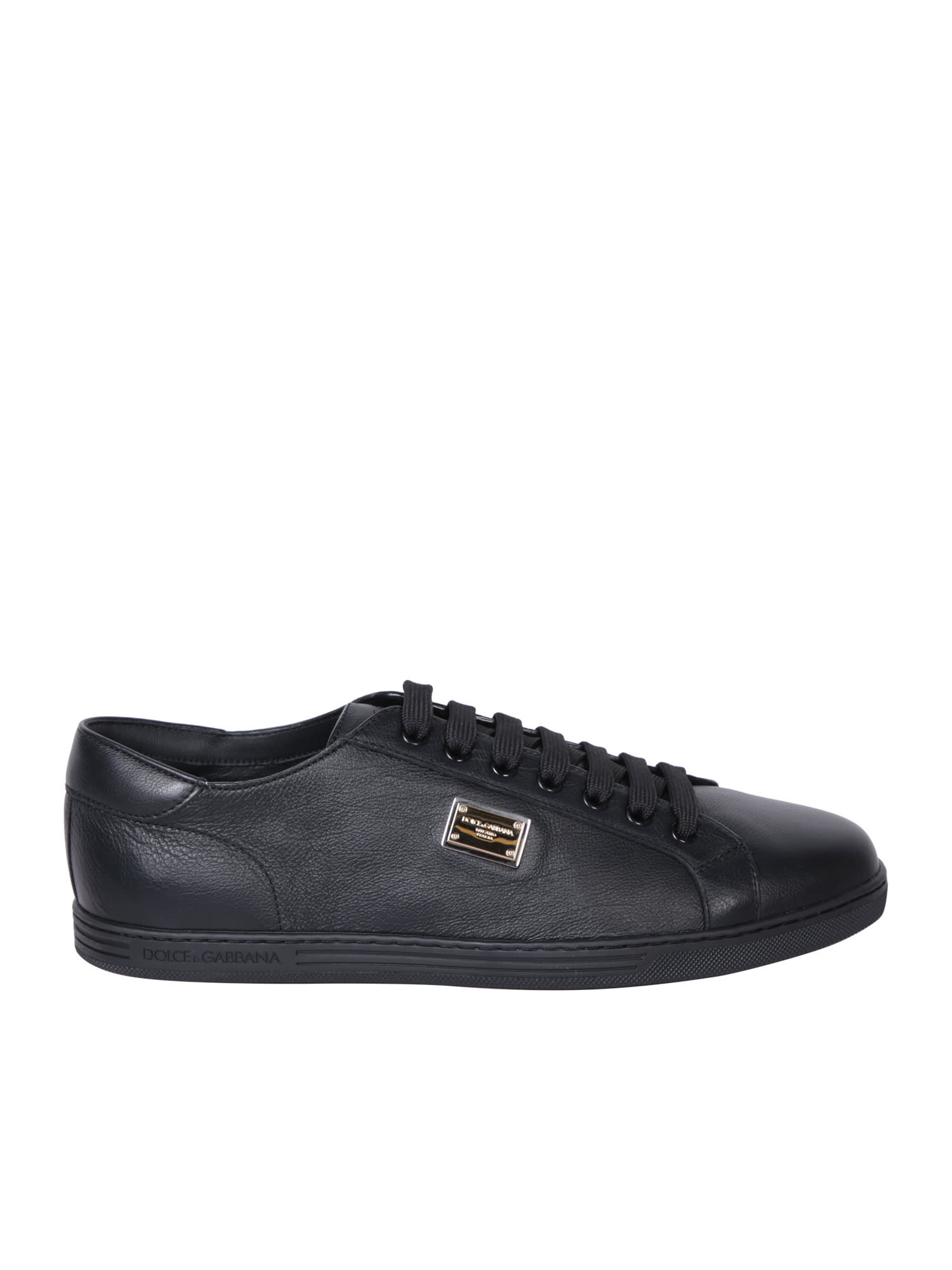 Shop Dolce & Gabbana Saint Tropez Black Sneaker