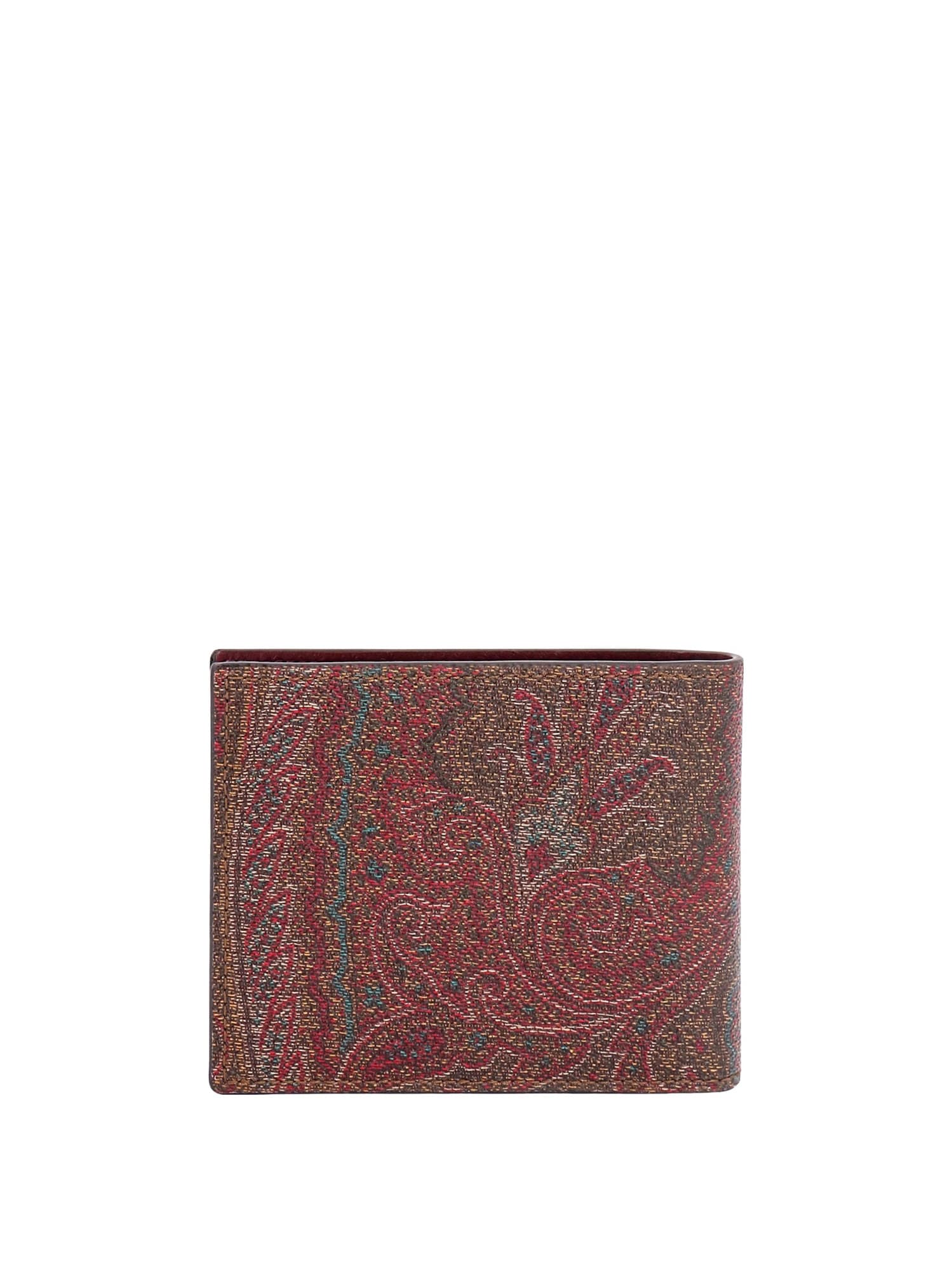 Shop Etro Wallet In Brown